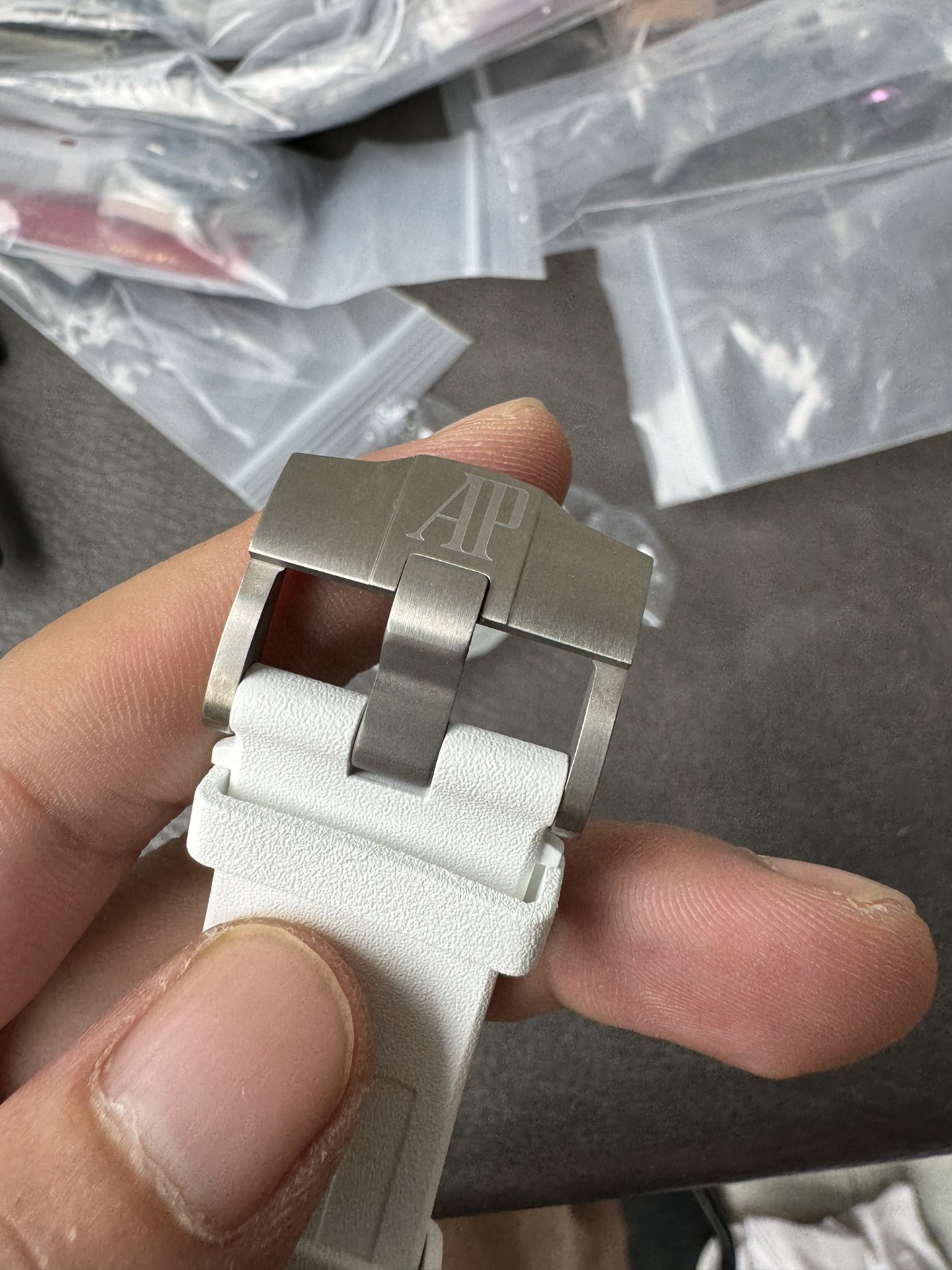 Super Clone Audemars Piguet 1:1 Royal Oak Offshore Diver 15707CB Watches – 42mm White Ceramic with White Dial