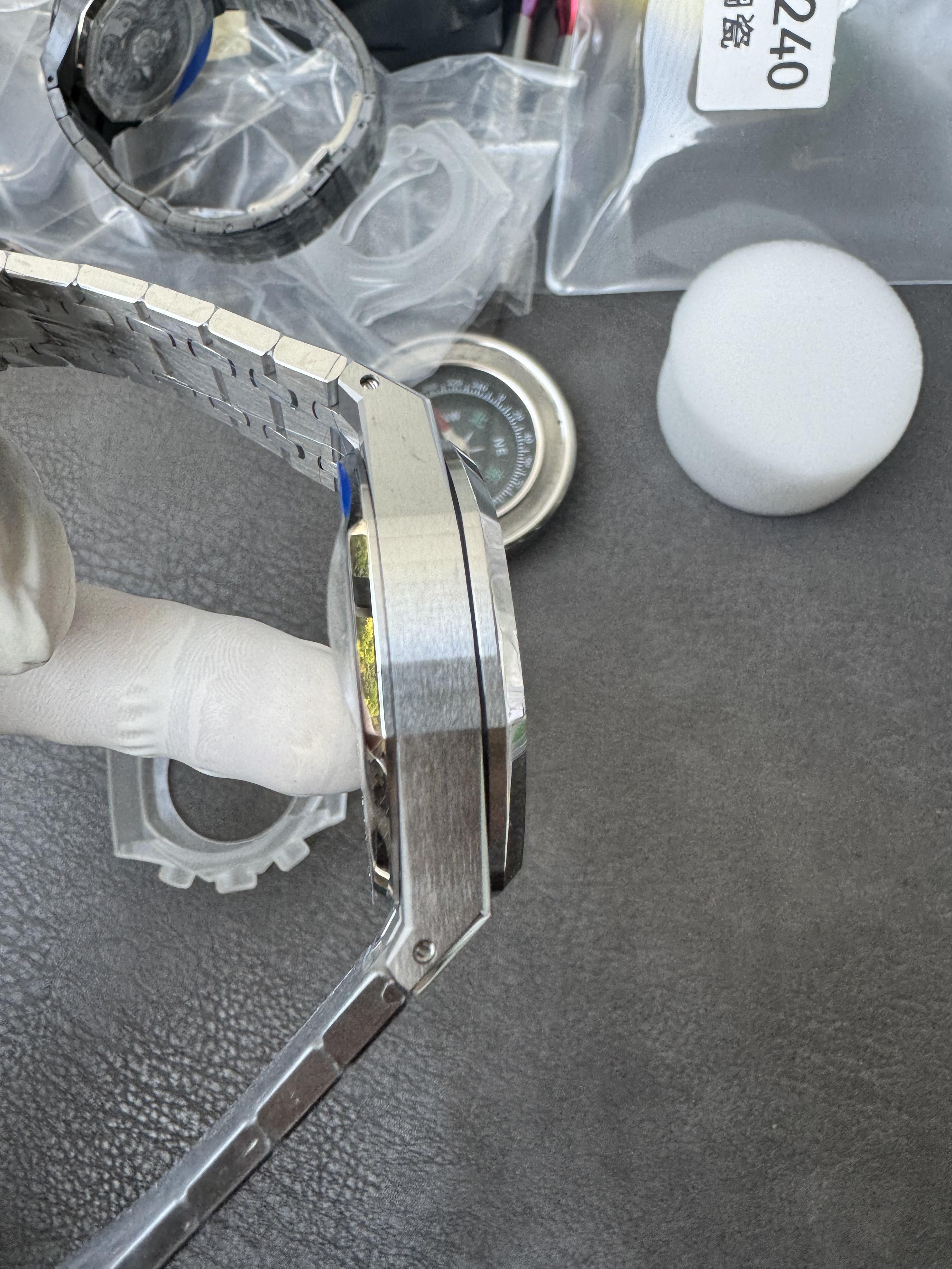 Super Clone Audemars Piguet 1:1 Royal Oak Chronograph 26240ST Watches – 41mm Steel with Black “Grande Tapisserie” Dial