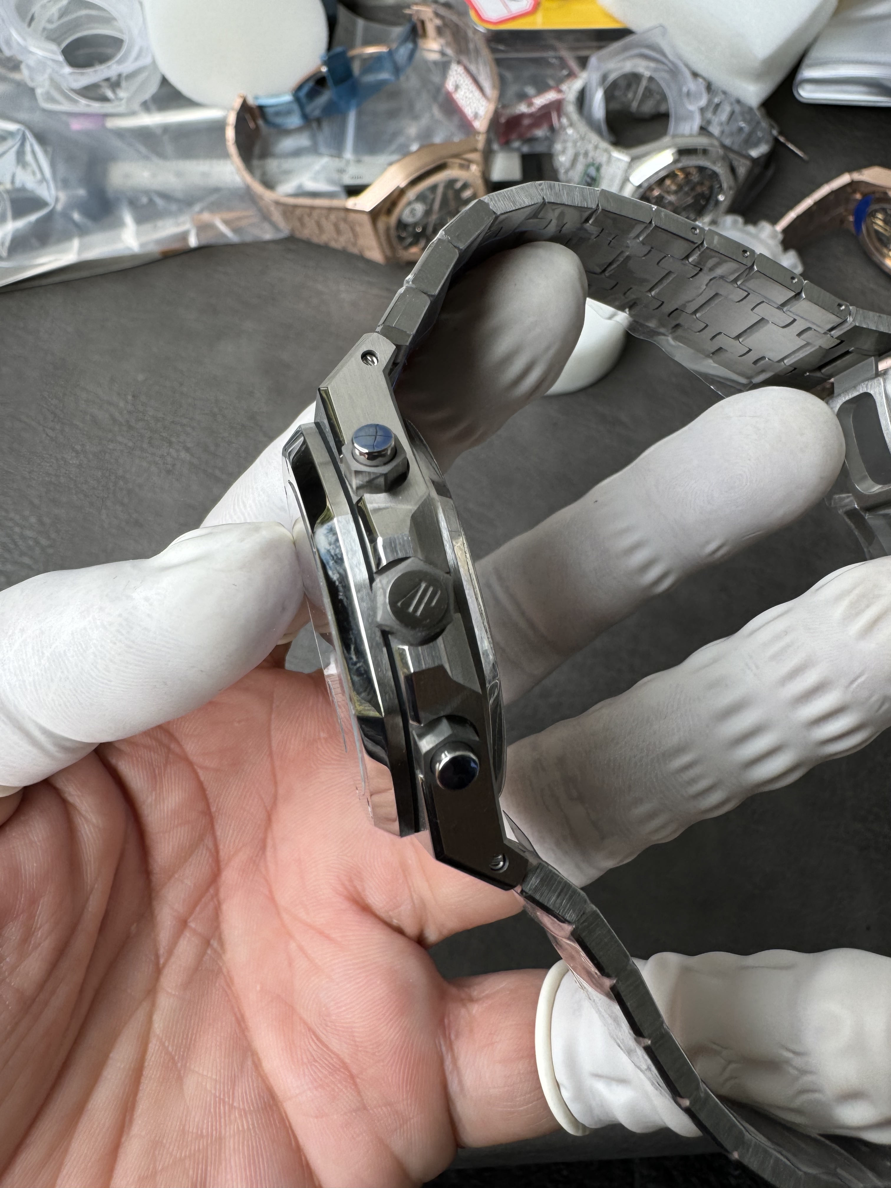 Super Clone Audemars Piguet 1:1 Royal Oak Chronograph 26240 Watches – 41mm Stainless Steel with Purple Dial