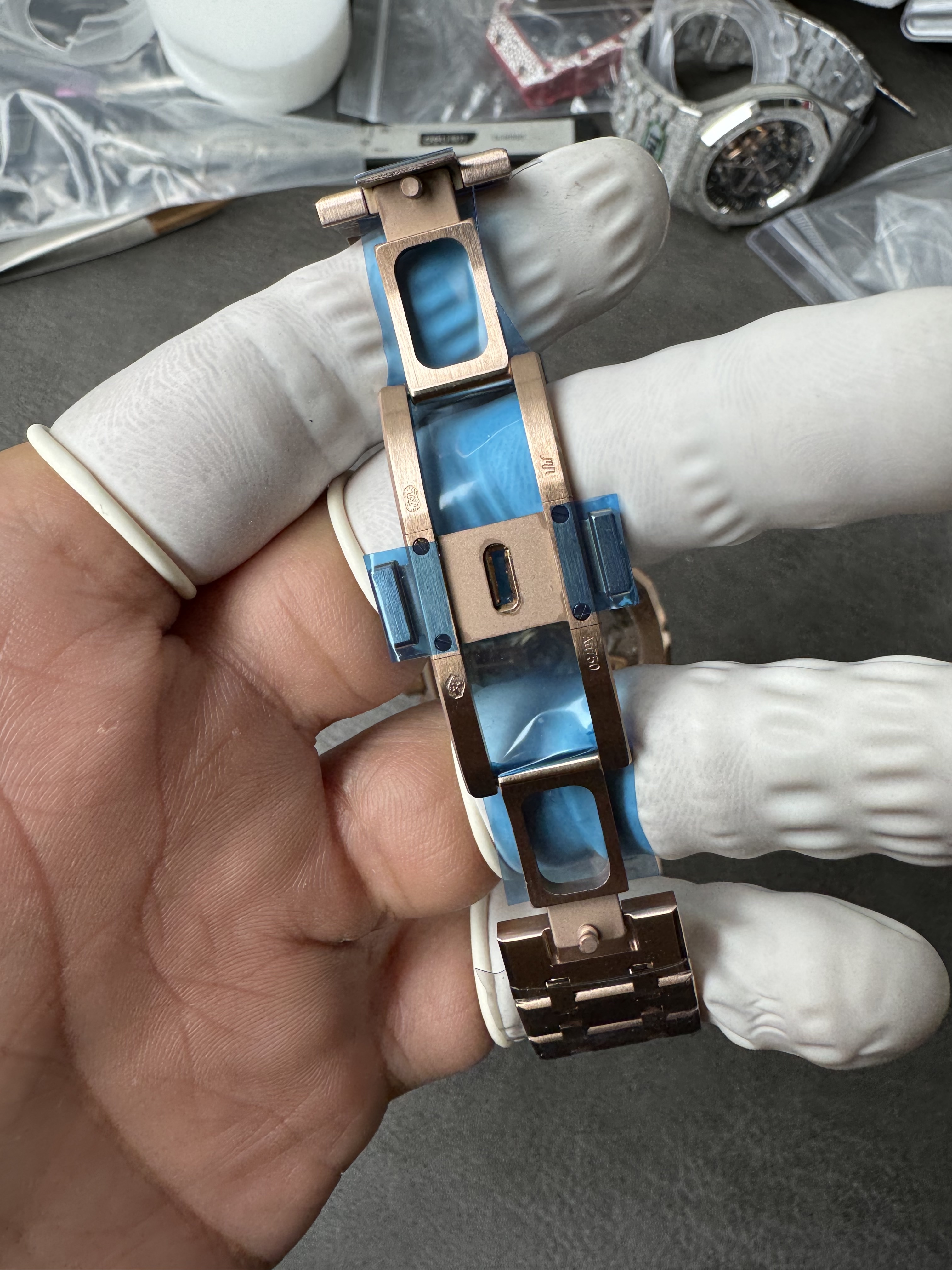 Super Clone Audemars Piguet 1:1 Royal Oak Chronograph 26240 Watches – 41mm Rose Gold with Greener Dial