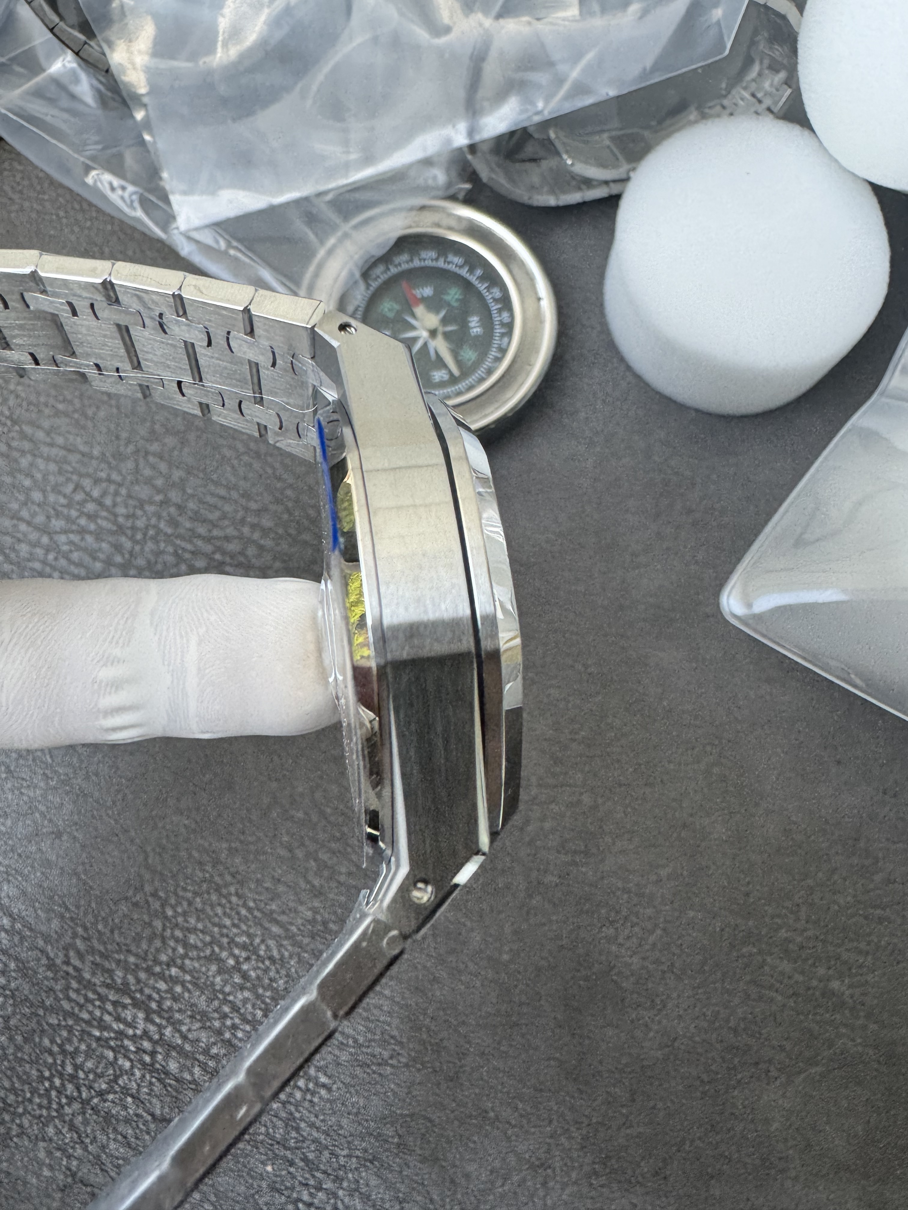 Super Clone Audemars Piguet 1:1 Royal Oak Chronograph 26240ST Watches – 41mm Steel with Blue “Grande Tapisserie” Dial