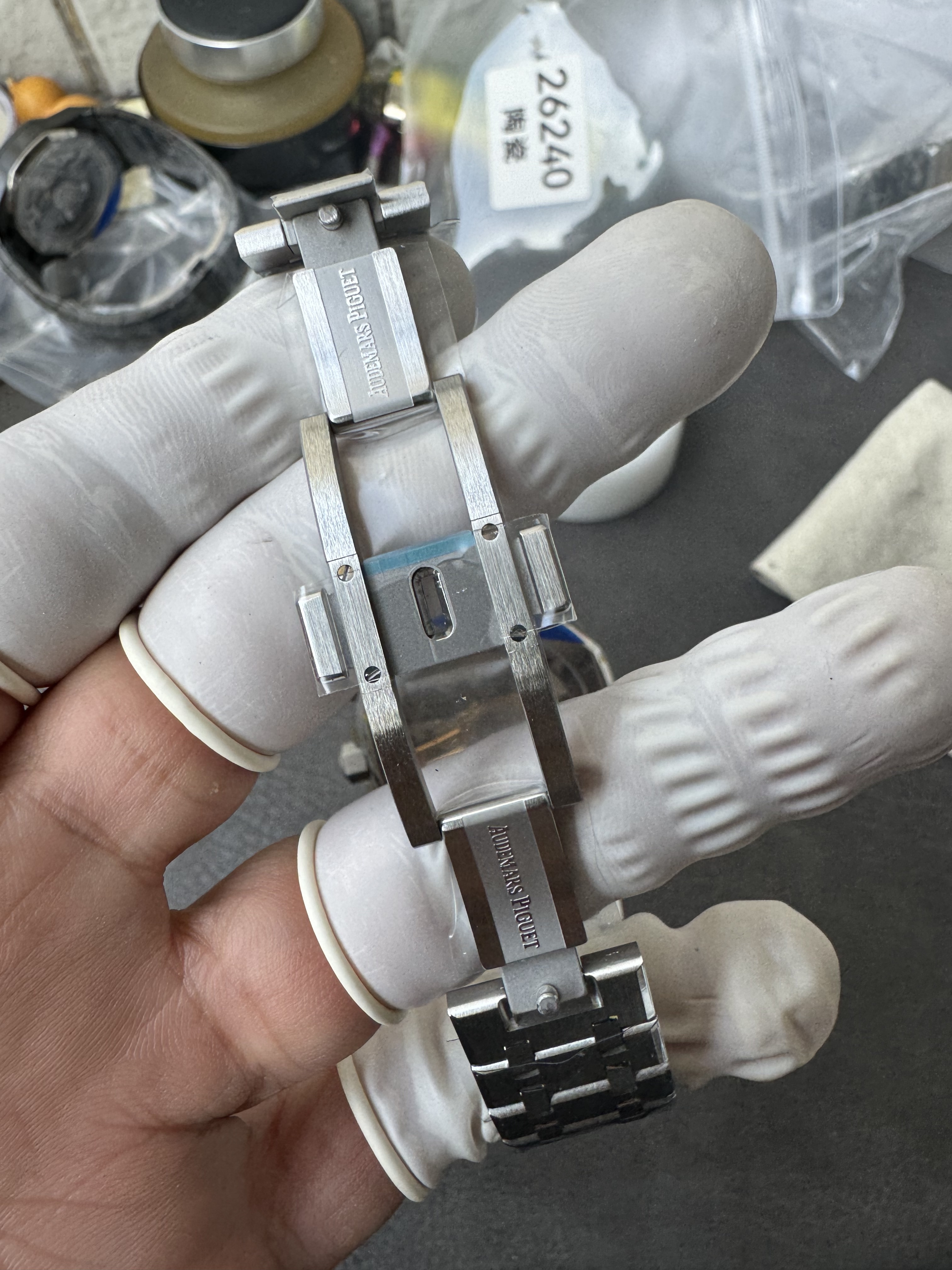 Super Clone Audemars Piguet 1:1 Royal Oak Chronograph 26240ST Watches – 41mm Steel with Black “Grande Tapisserie” Dial