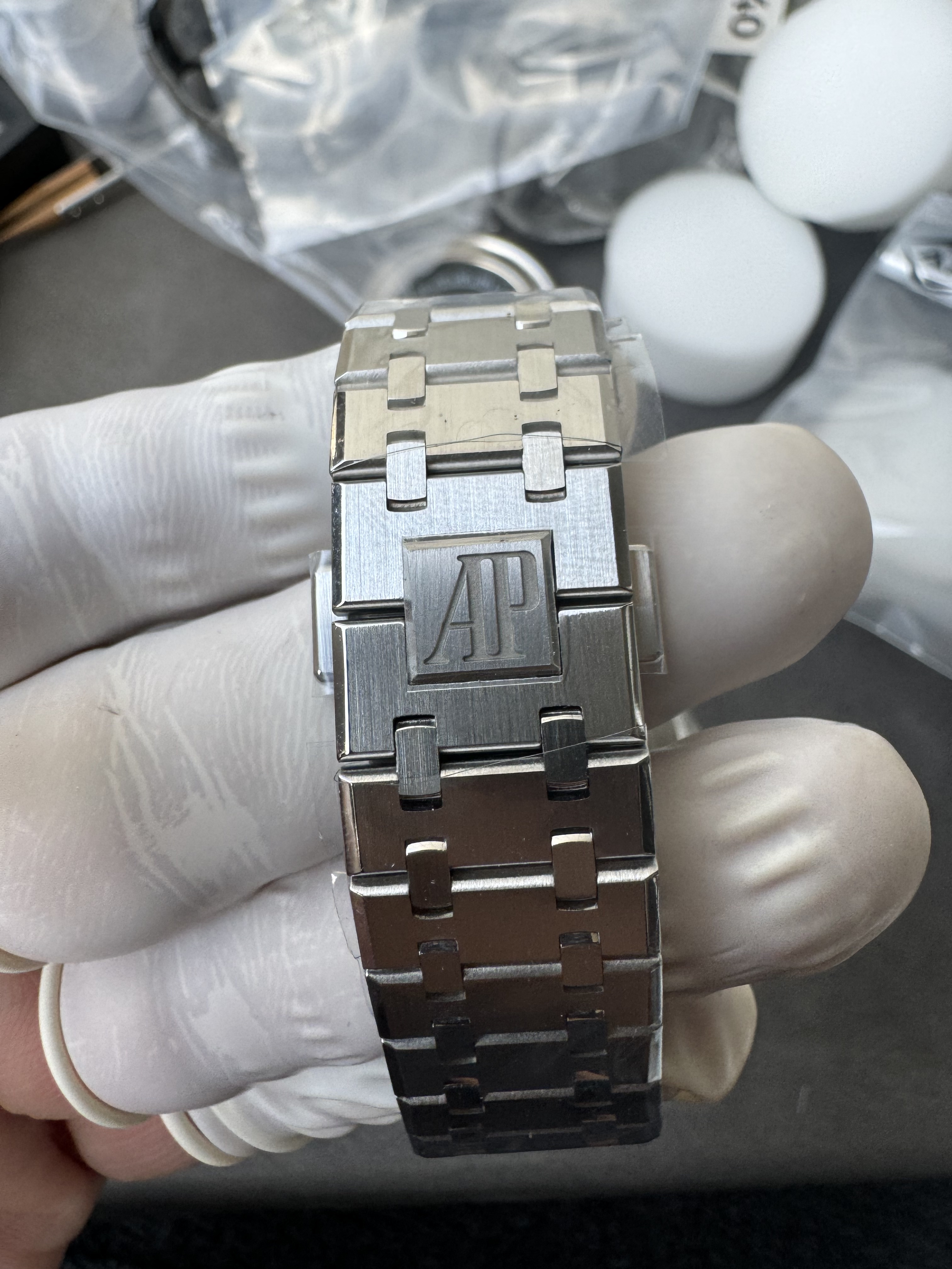 Super Clone Audemars Piguet 1:1 Royal Oak Chronograph 26240ST Watches – 41mm Steel with Blue “Grande Tapisserie” Dial