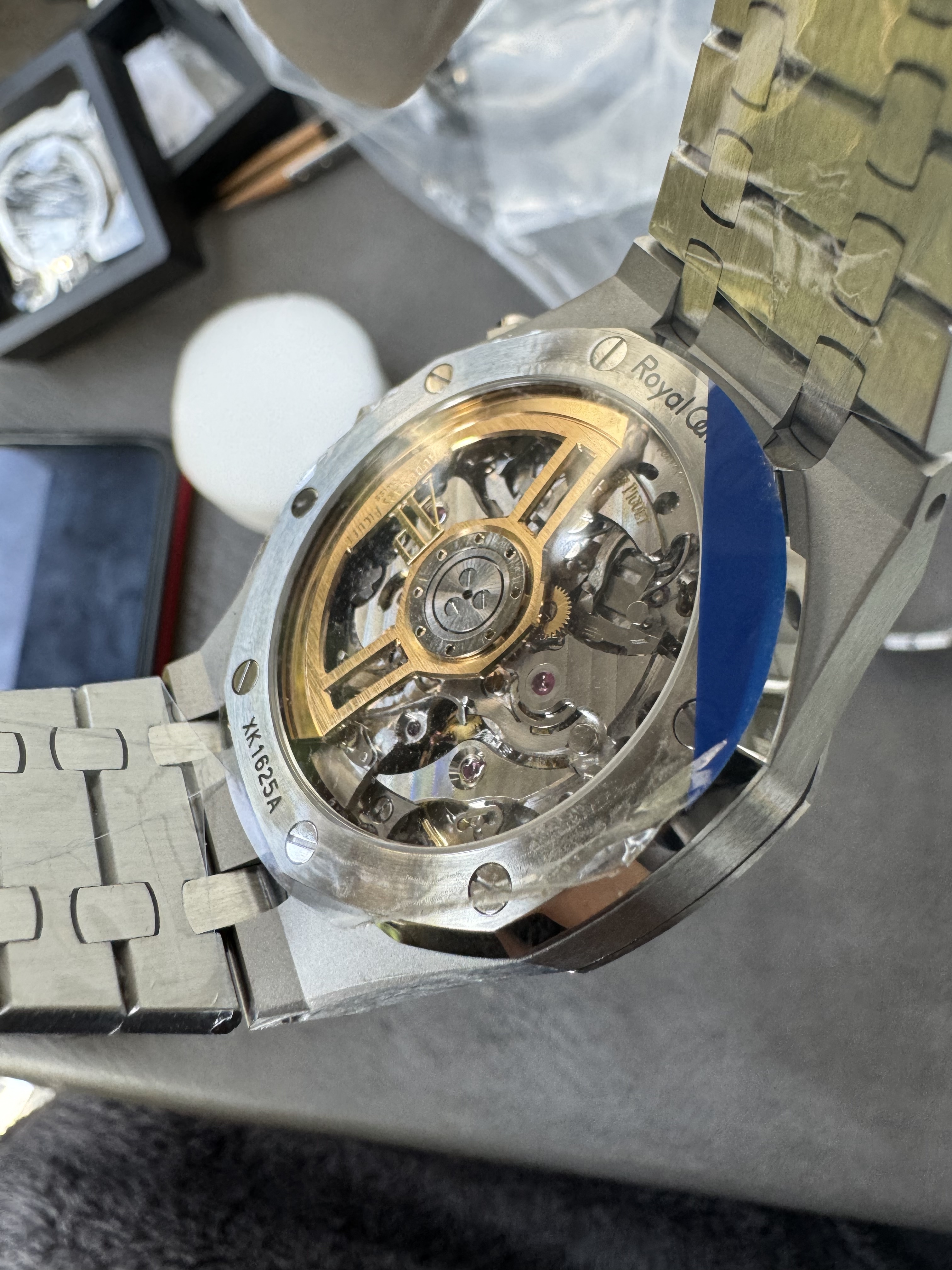 Super Clone Audemars Piguet 1:1 Royal Oak Chronograph 26240ST Watches – 41mm Steel with Silver “Grande Tapisserie” Dial