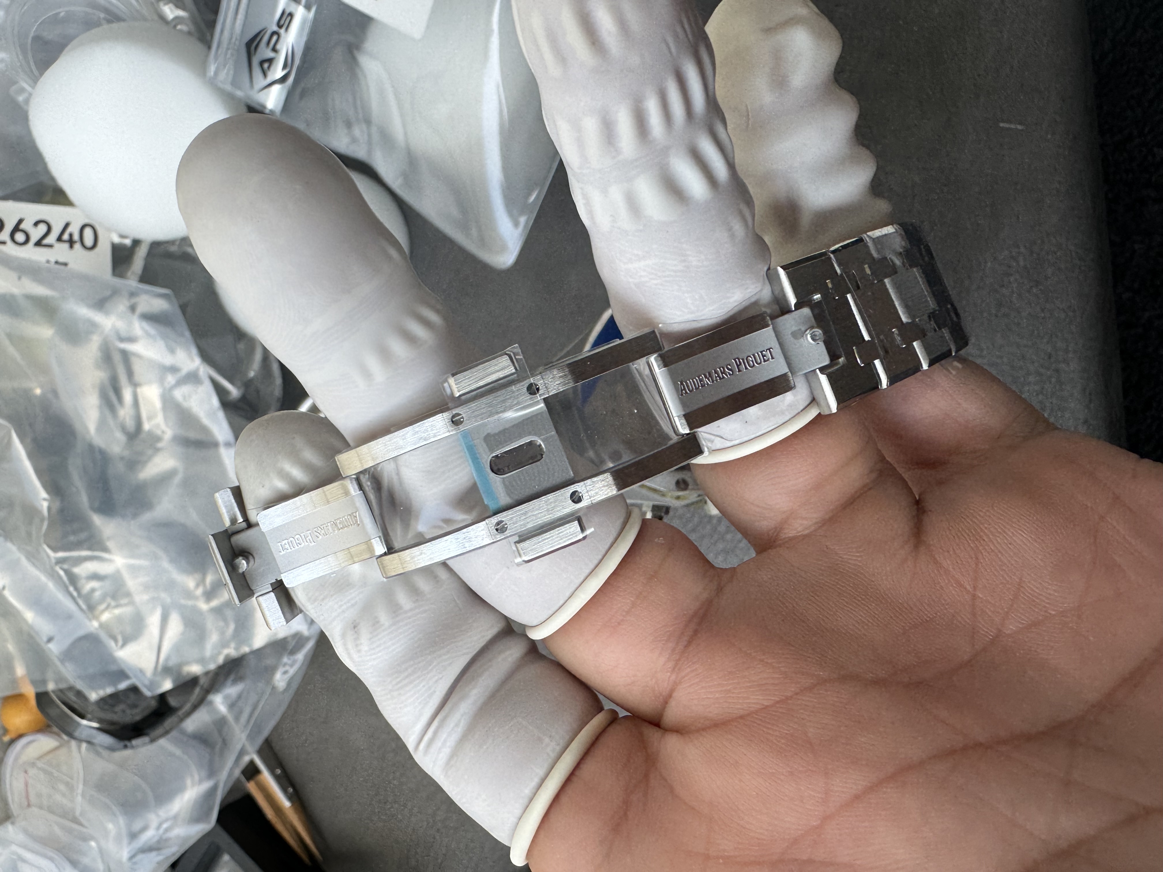 Super Clone Audemars Piguet 1:1 Royal Oak Chronograph 26240ST Watches – 41mm Steel with Blue “Grande Tapisserie” Dial