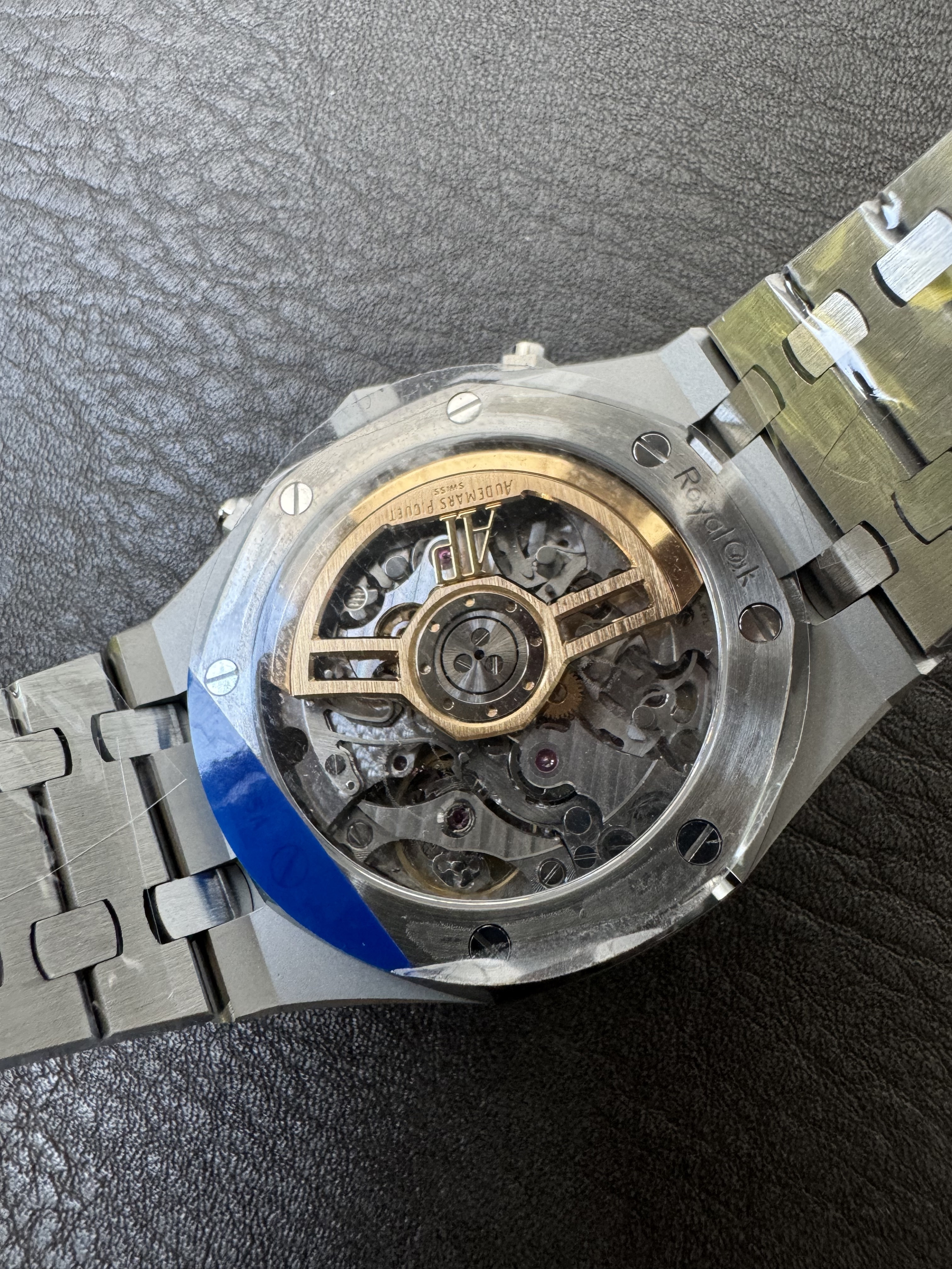 Super Clone Audemars Piguet 1:1 Royal Oak Chronograph 26240ST Watches – 41mm Steel with Green “Grande Tapisserie” Dial