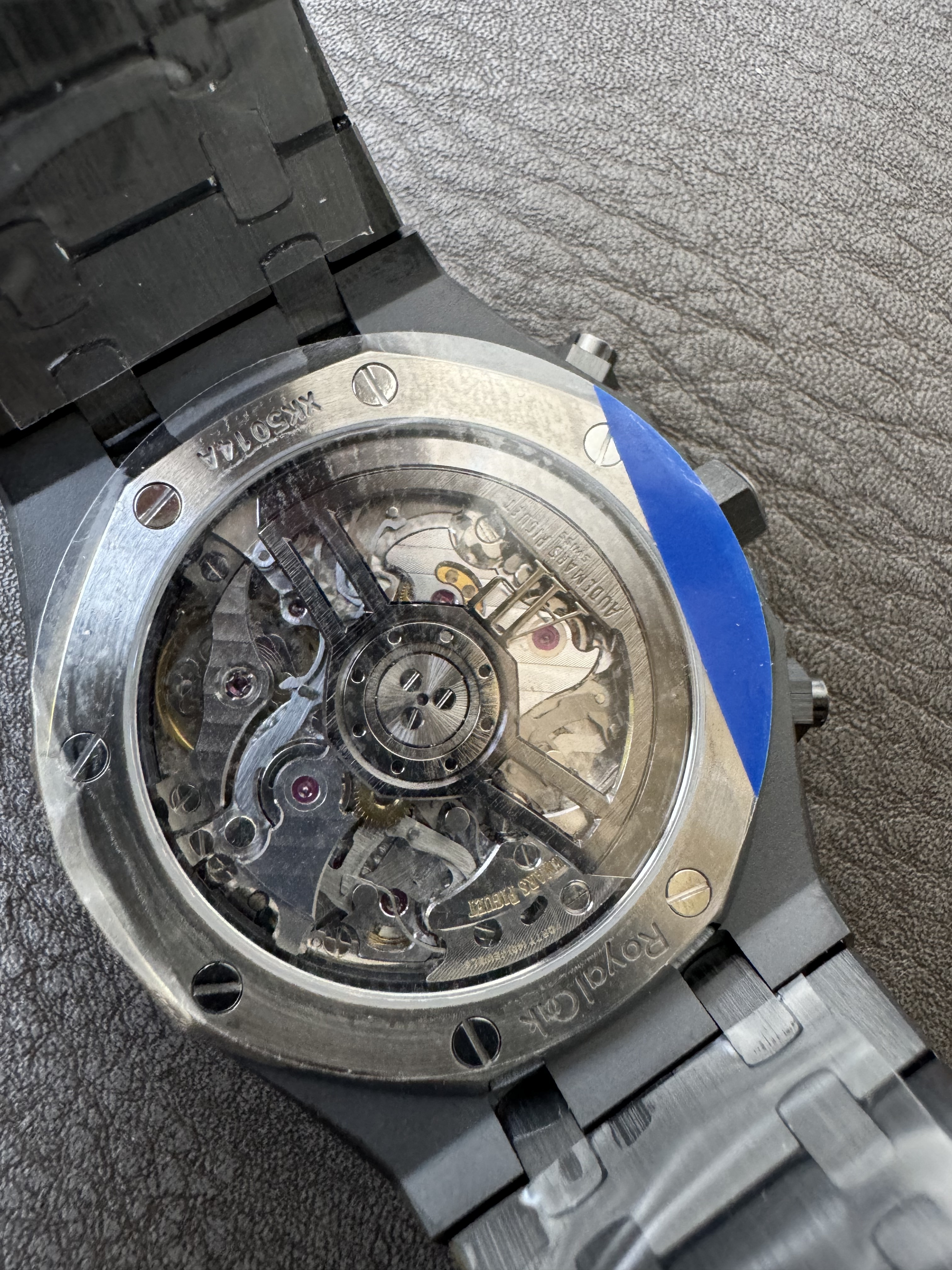 Super Clone Audemars Piguet 1:1 Royal Oak Chronograph 26240 Watches – 41mm Full Black Ceramic with Black “Grande Tapisserie” Dial