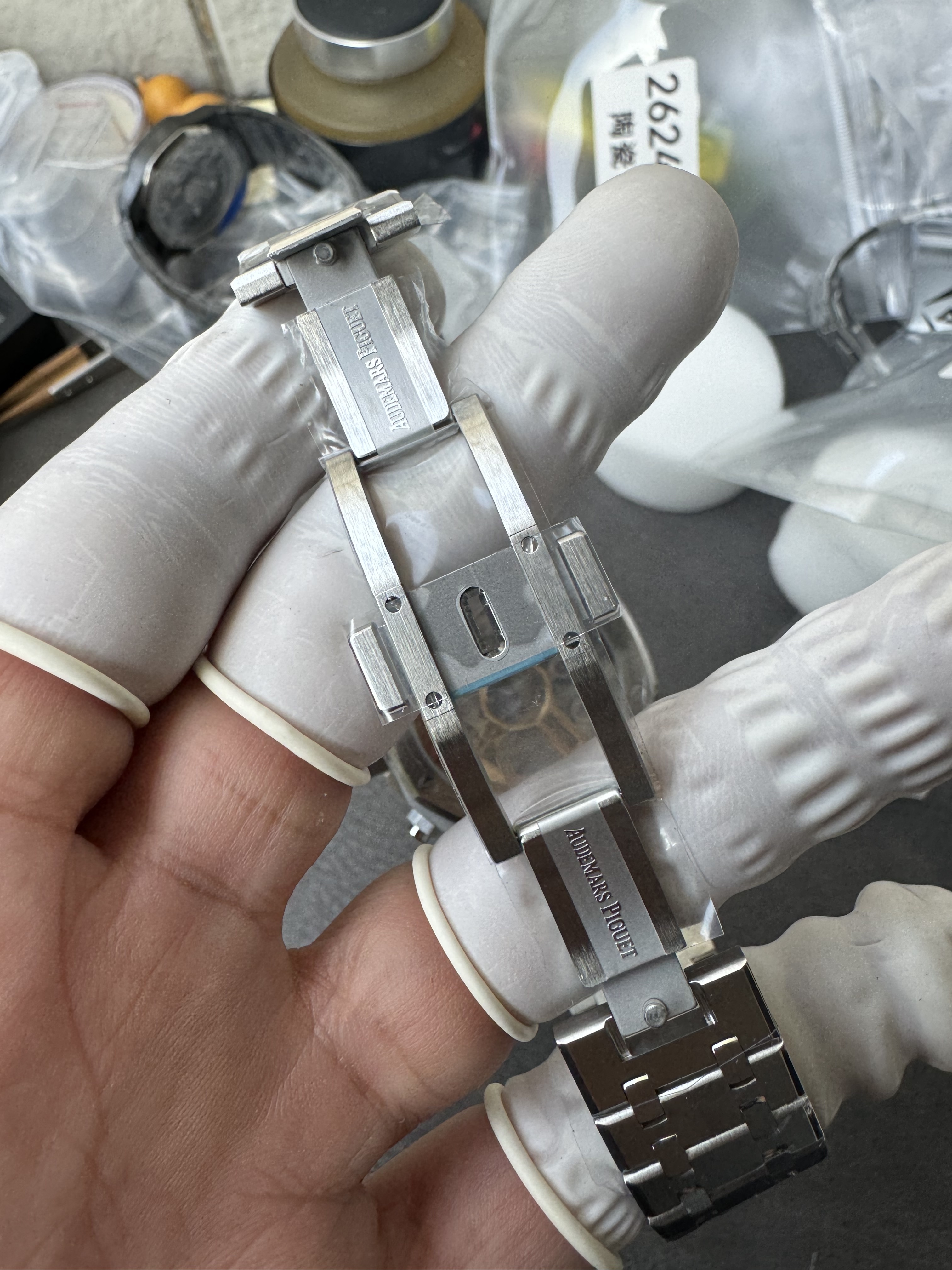 Super Clone Audemars Piguet 1:1 Royal Oak Chronograph 26240ST Watches – 41mm Steel with Green “Grande Tapisserie” Dial