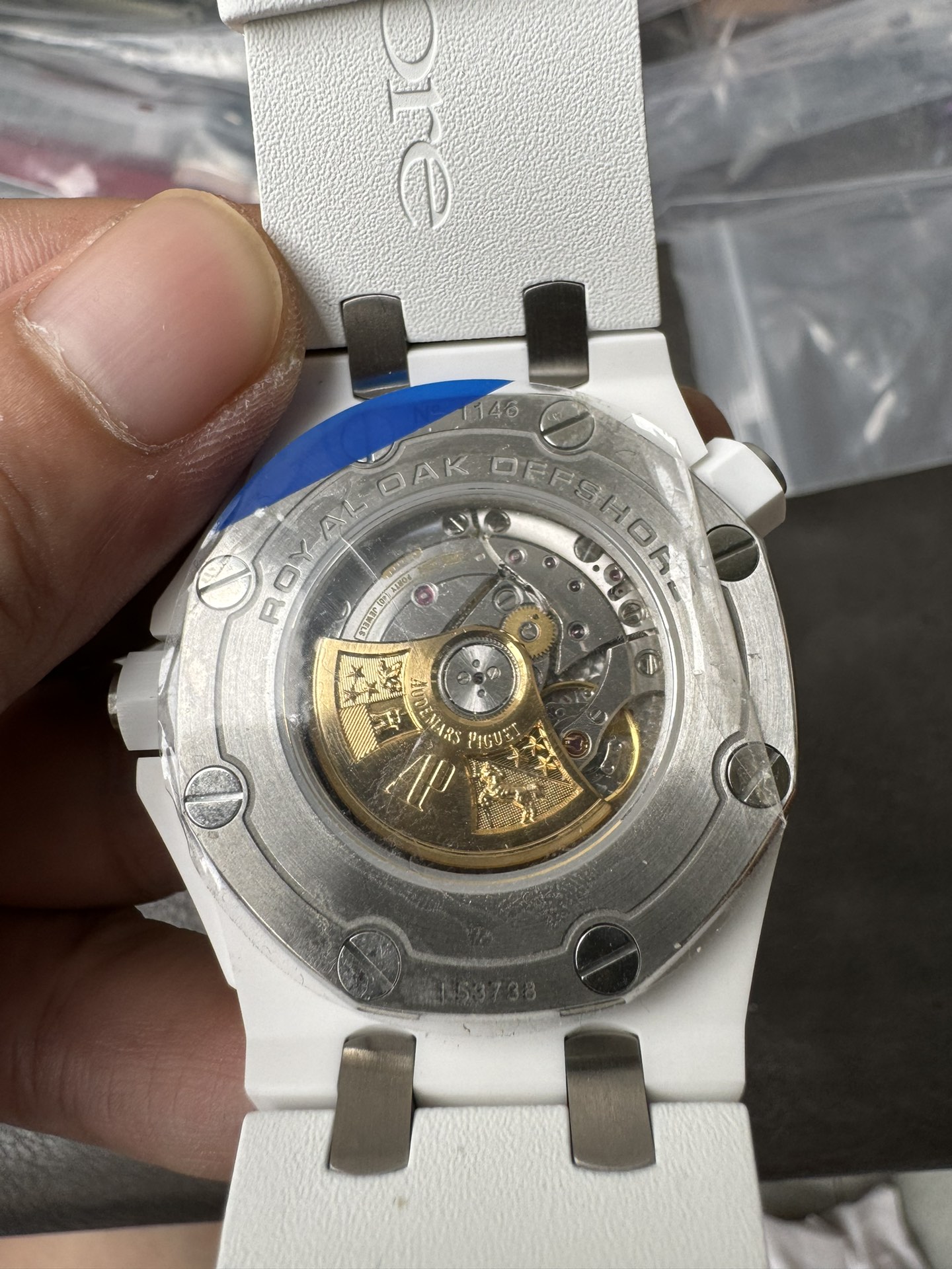 Super Clone Audemars Piguet 1:1 Royal Oak Offshore Diver 15707CB Watches – 42mm White Ceramic with White Dial