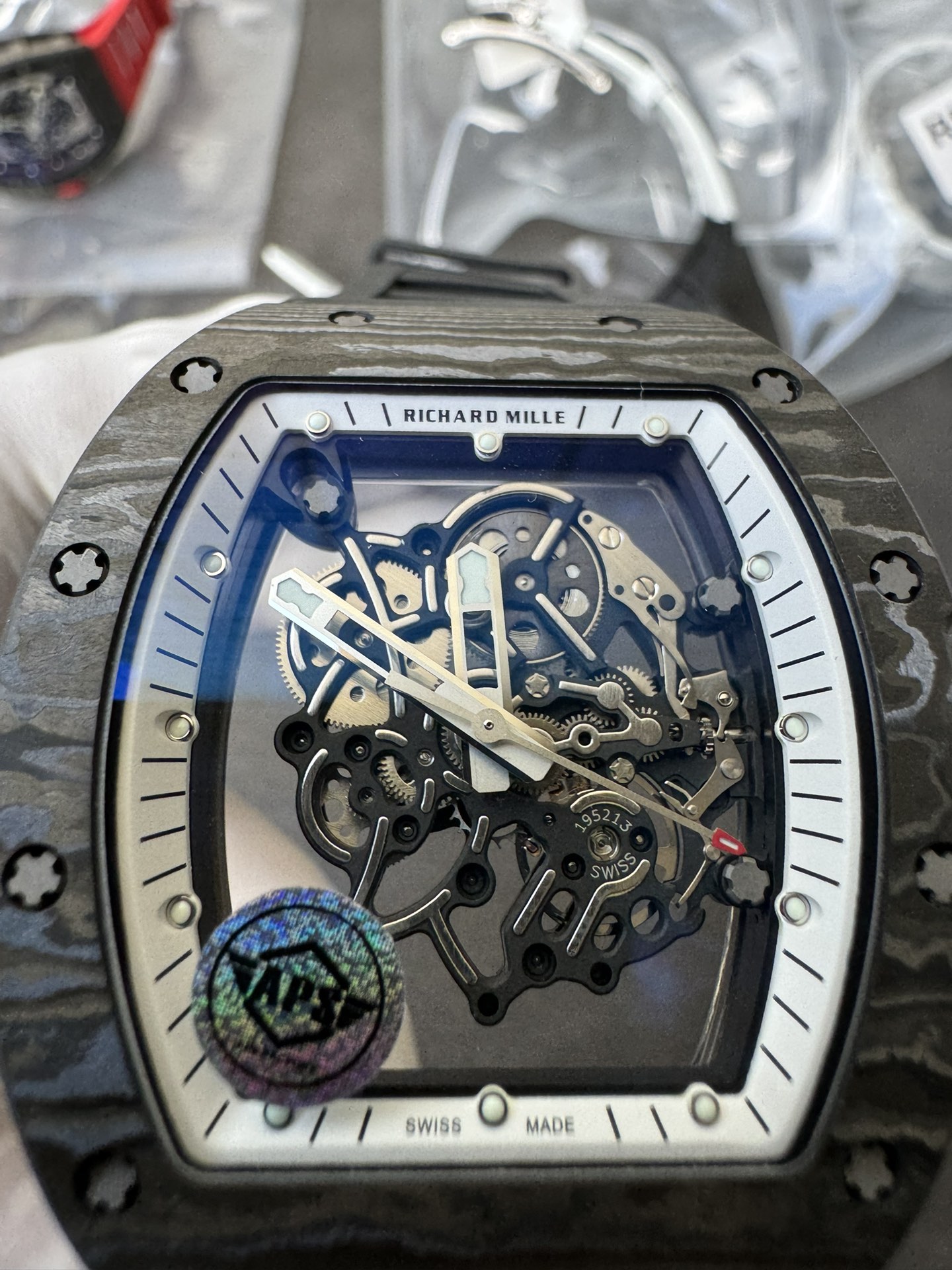 Super Clone Richard Mille 1:1 RM055 Carbon Fibre Custom Integral Movement RMUL2 Ultra Lightweight Highest Edition