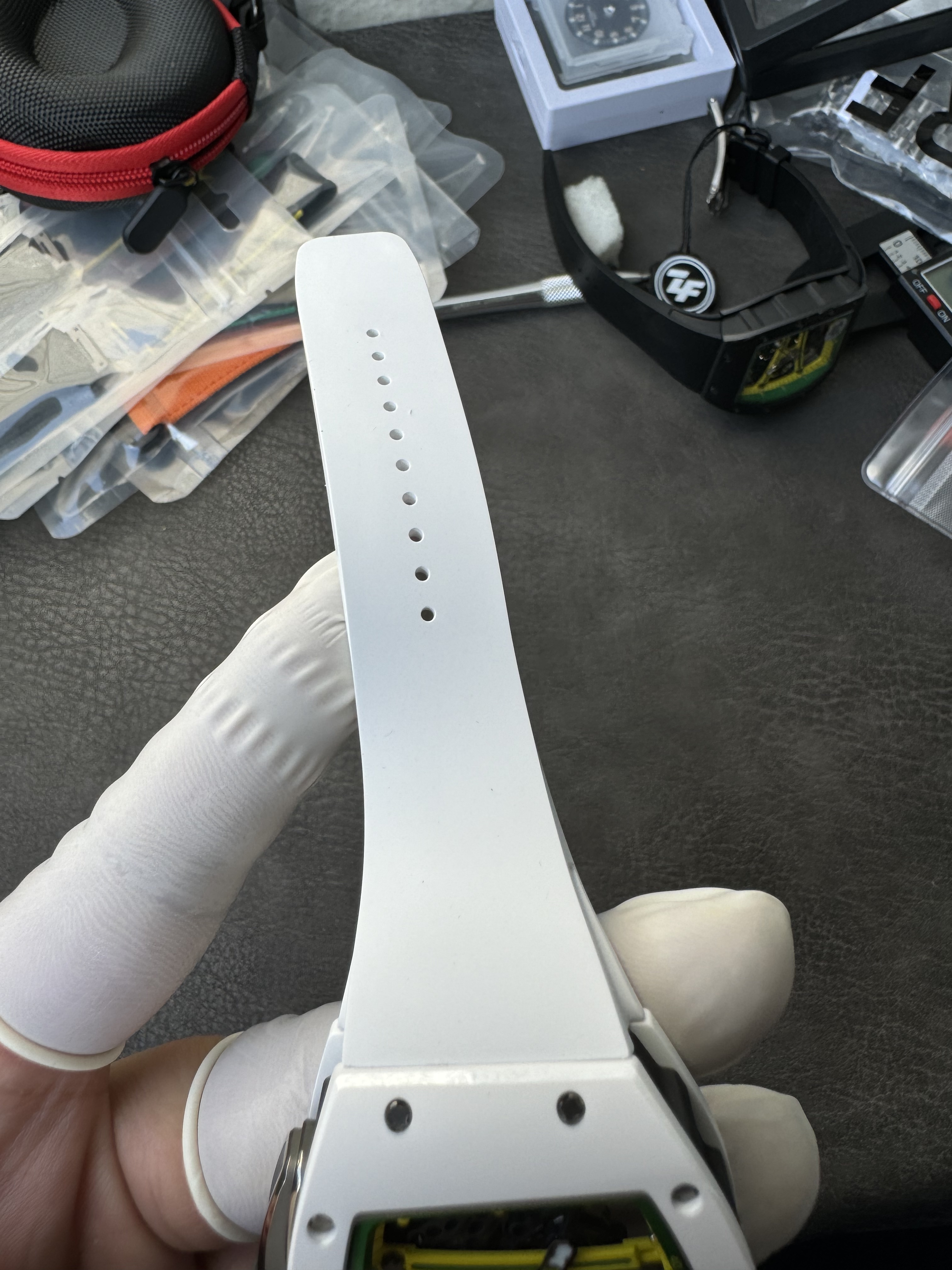 Super Clone Richard Mille 1:1 RM59-01 Tourbillon Yohan Blake Limited Edition – White Case with Skeleton Dial