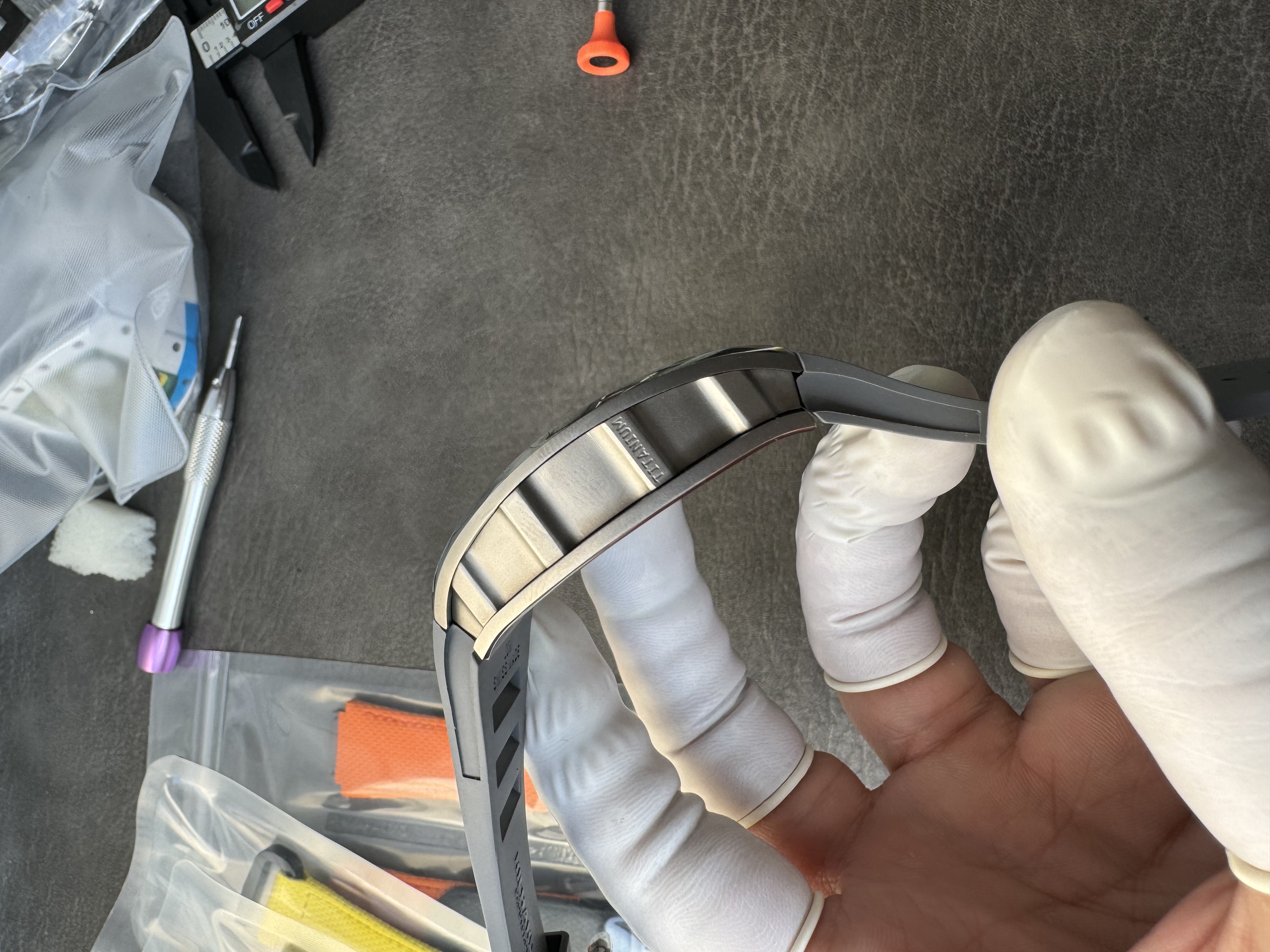 Super Clone Richard Mille 1:1 RM055 Vaucher  – Premium Grey Ceramic & Titanium Case with Skeleton Dial