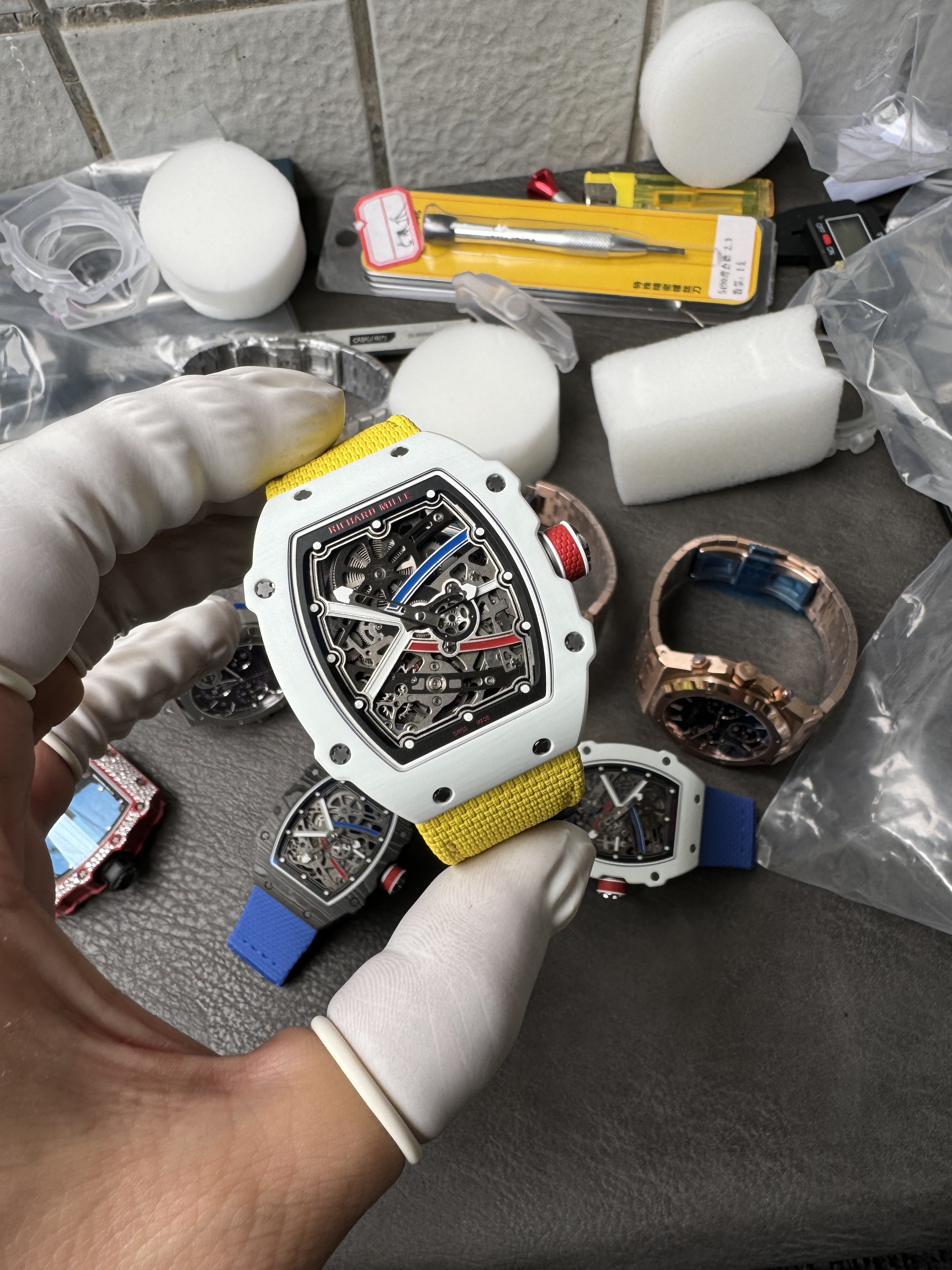 Super Clone Richard Mille 1:1 RM67-02 White Ceramic Racing Driver's Limited Edition｜Alexis Pinturault Co-Branded Ultra-Thin Watch