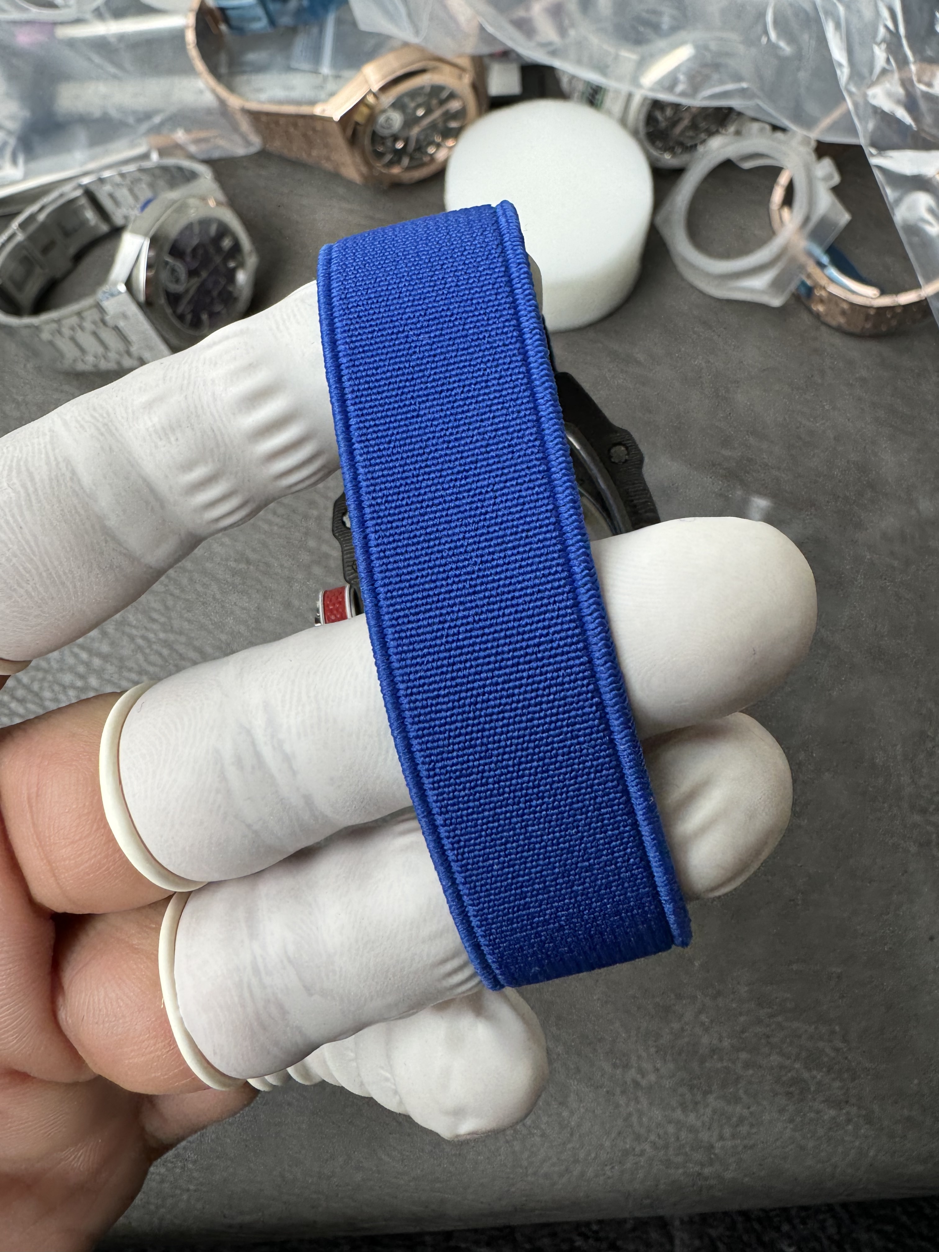 Super Clone Richard Mille RM67-02 Sébastien Ogier 1:1 Carbon Fiber Skeleton Watch – Blue Strap