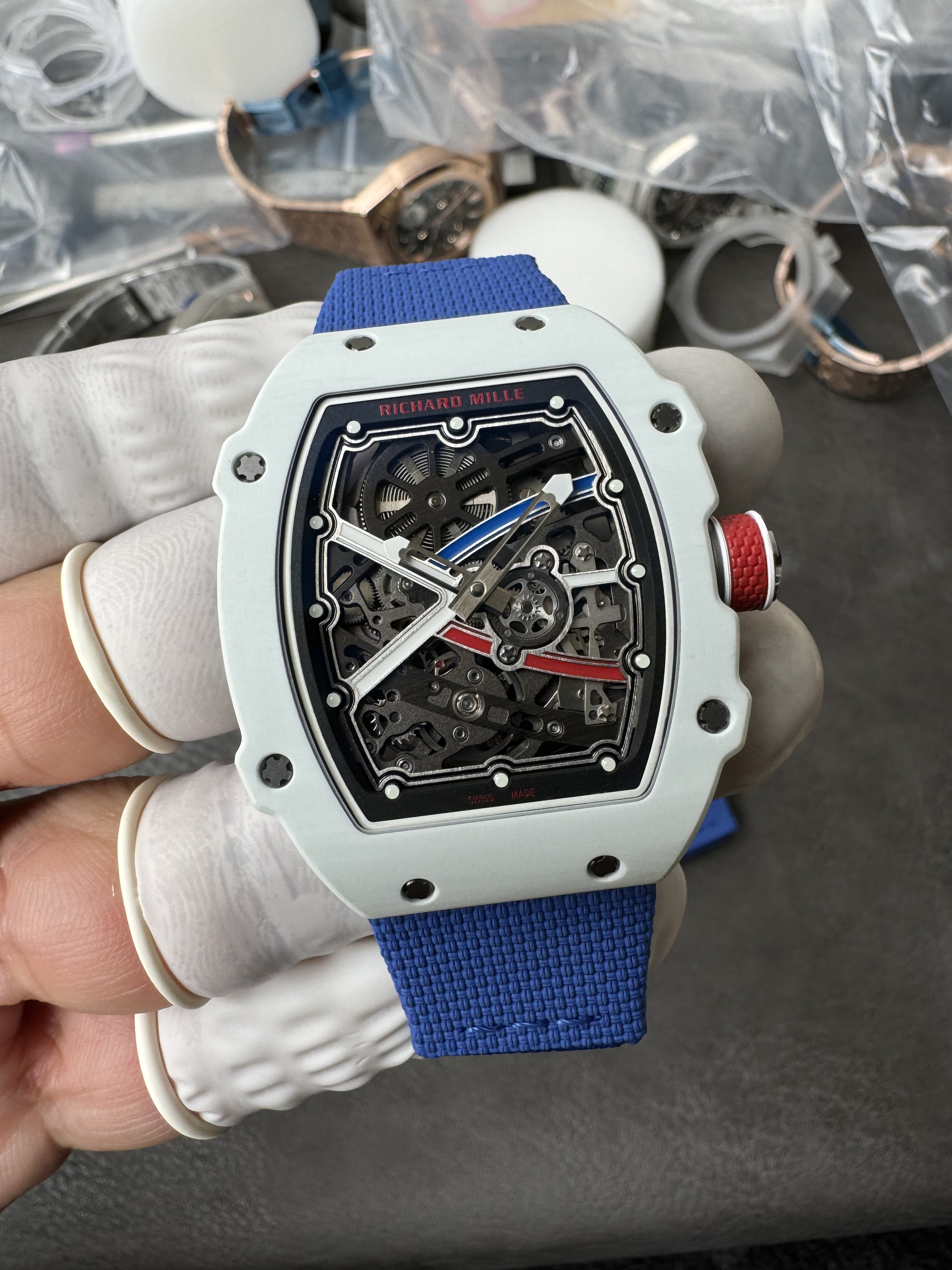 Super Clone Richard Mille 1:1 RM67-02 White Ceramic Racing Driver's Limited Edition｜Alexis Pinturault Co-Branded Ultra-Thin Watch
