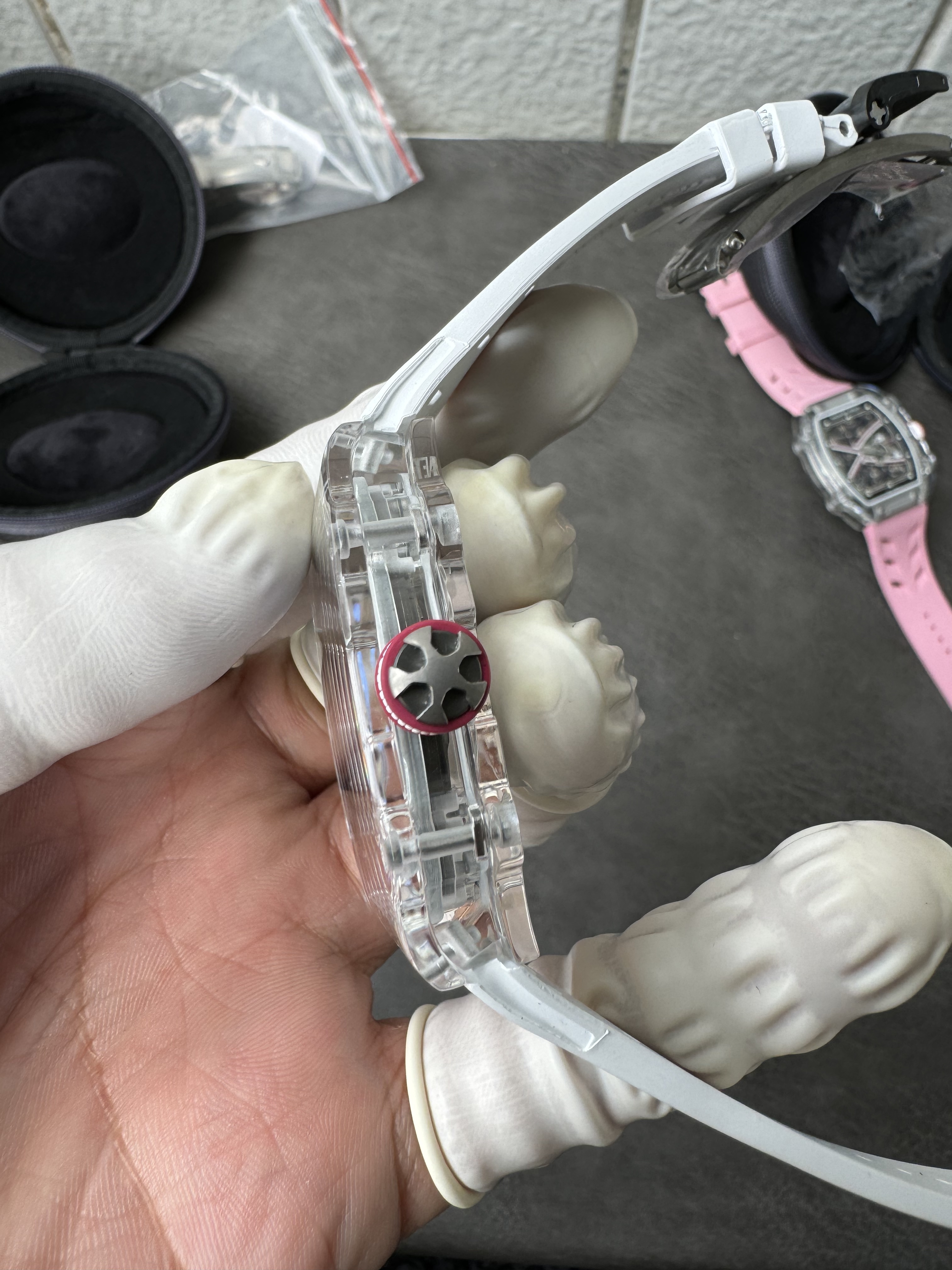 Super Clone Richard Mille RM 67-02 White Crystal Skeleton Dial Watch – 1:1 Mirror Edition