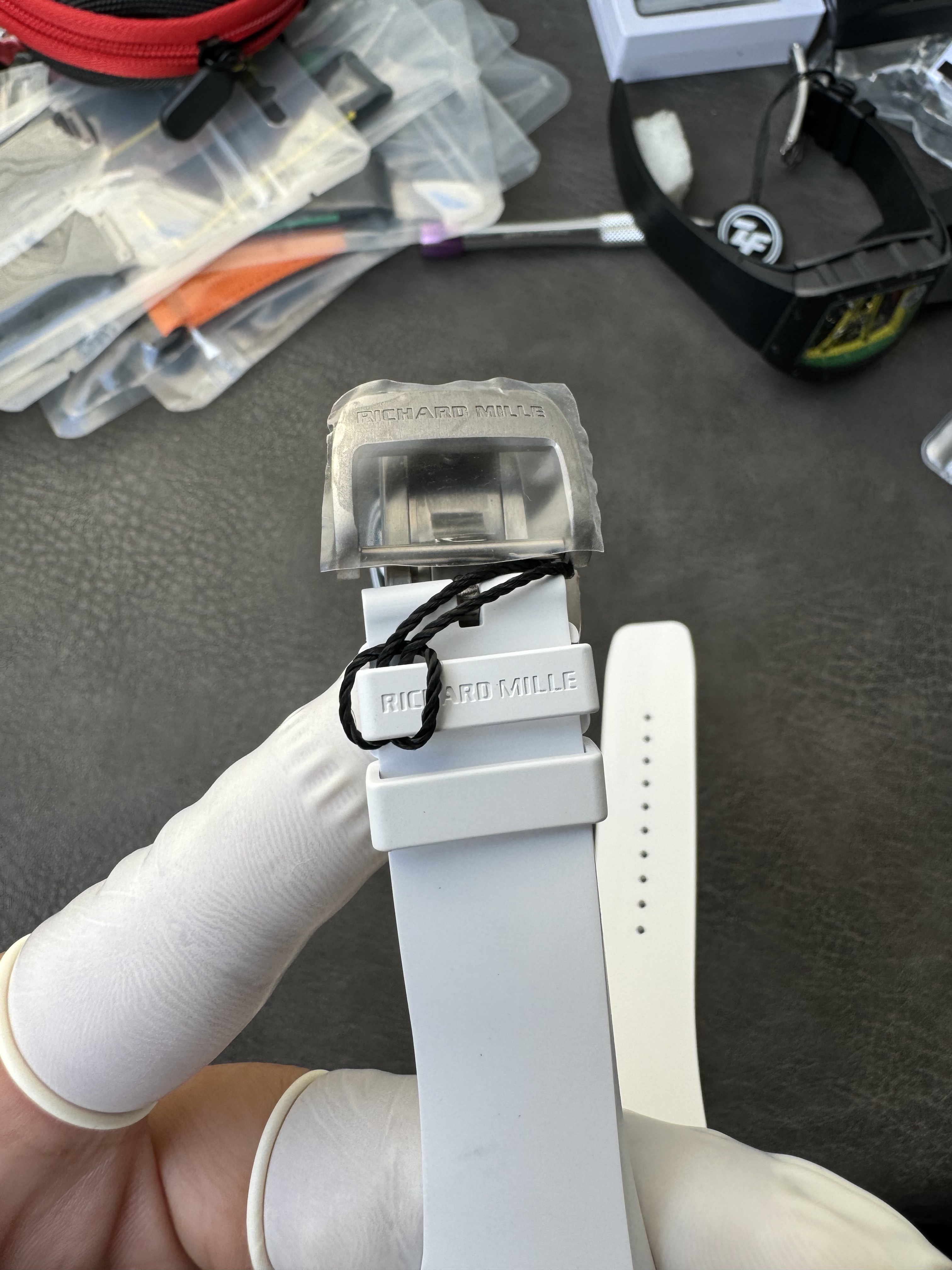 Super Clone Richard Mille 1:1 RM59-01 Tourbillon Yohan Blake Limited Edition – White Case with Skeleton Dial