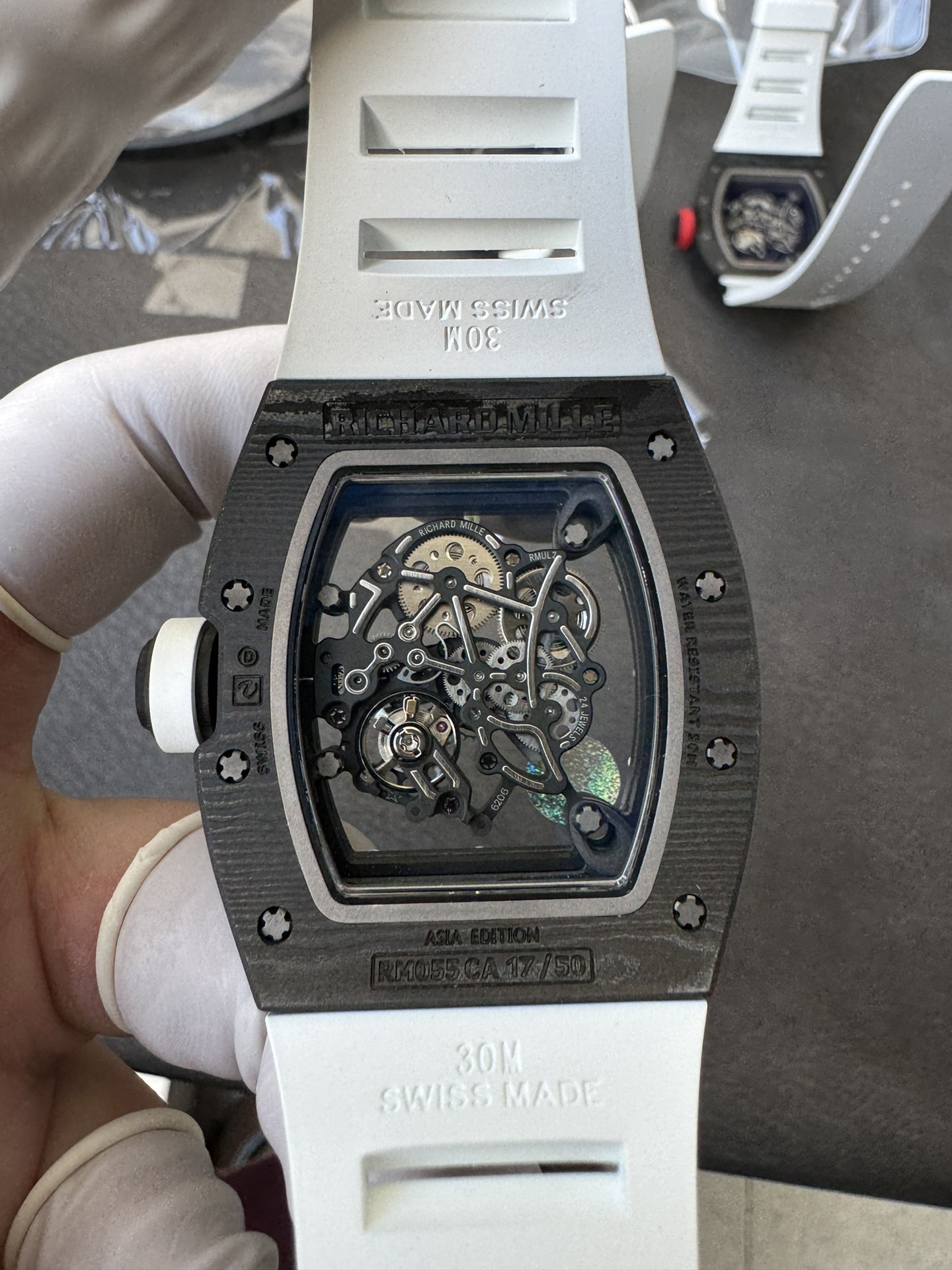 Super Clone Richard Mille 1:1 RM055 Carbon Fibre Custom Integral Movement RMUL2 Ultra Lightweight Highest Edition