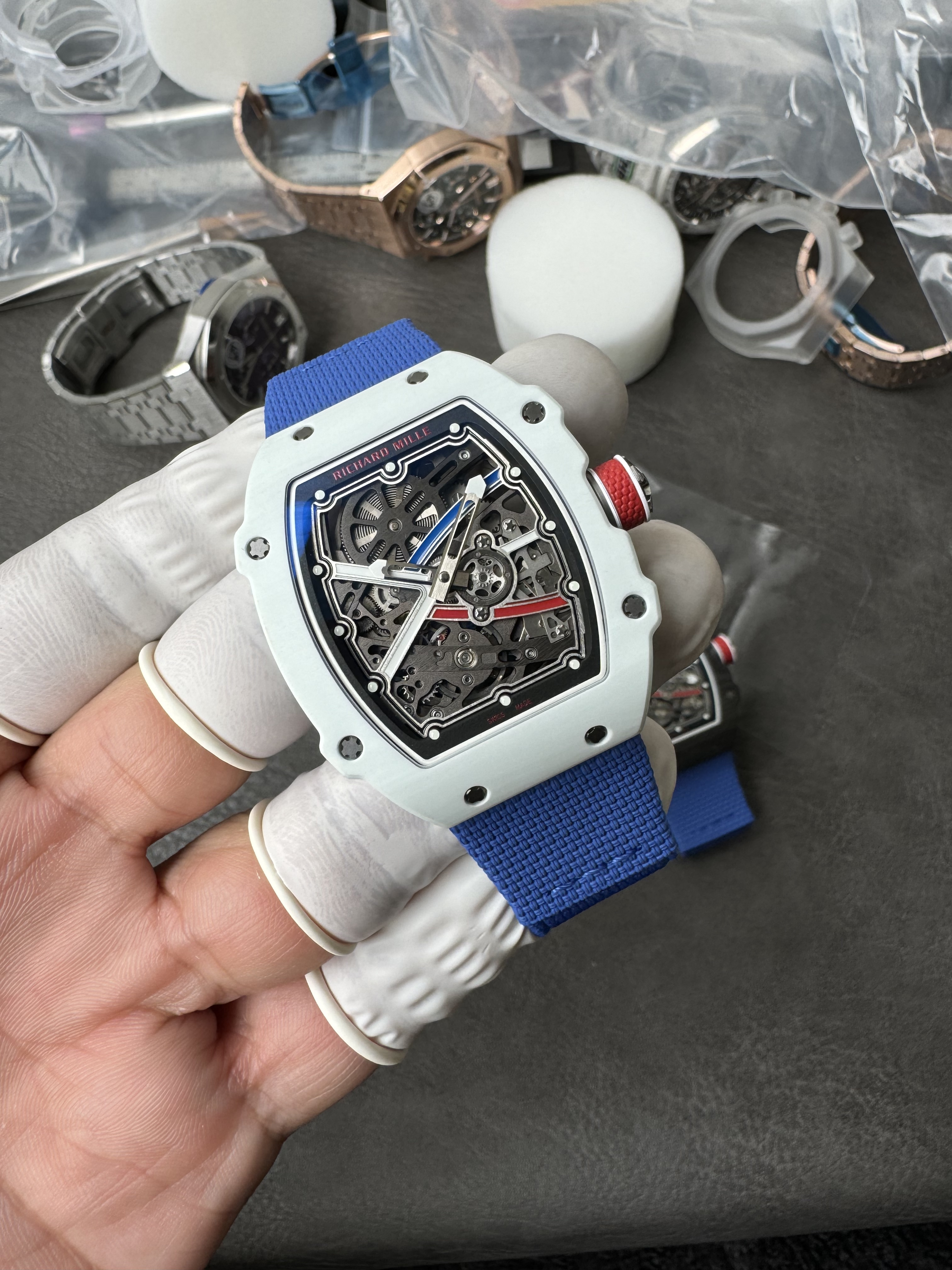 Super Clone Richard Mille 1:1 RM67-02 White Ceramic Racing Driver's Limited Edition｜Alexis Pinturault Co-Branded Ultra-Thin Watch