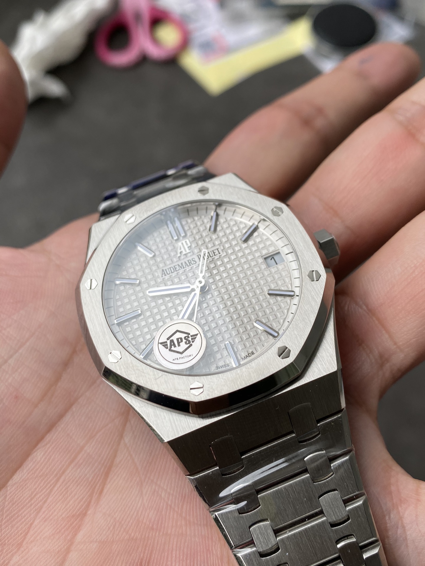 Super Clone Audemars Piguet 1:1 Royal Oak 15500 Watches – 41mm Stainless Steel with White  Dial