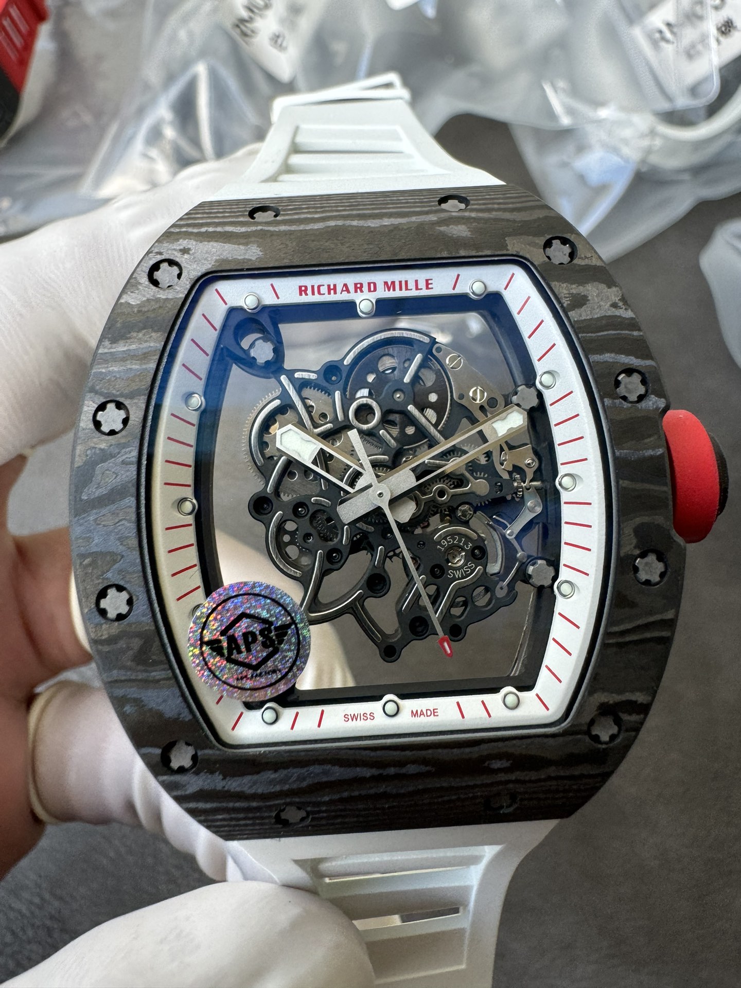 Super Clone Richard Mille 1:1 RM055 Carbon Fibre Custom Integral Movement RMUL2 Ultra Lightweight Highest Edition