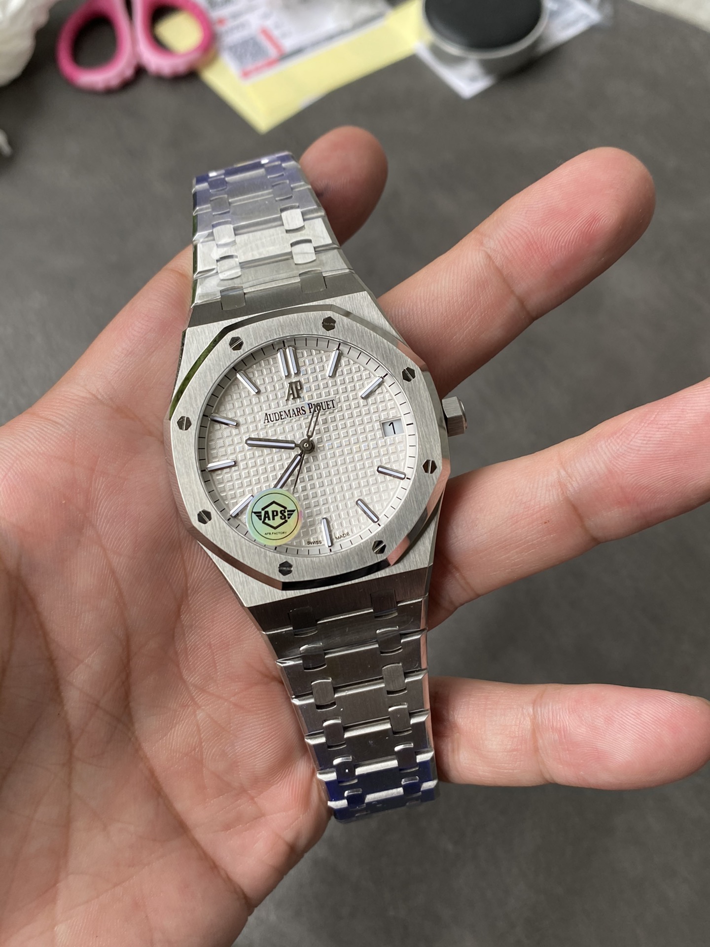 Super Clone Audemars Piguet 1:1 Royal Oak 15500 Watches – 41mm Stainless Steel with White  Dial