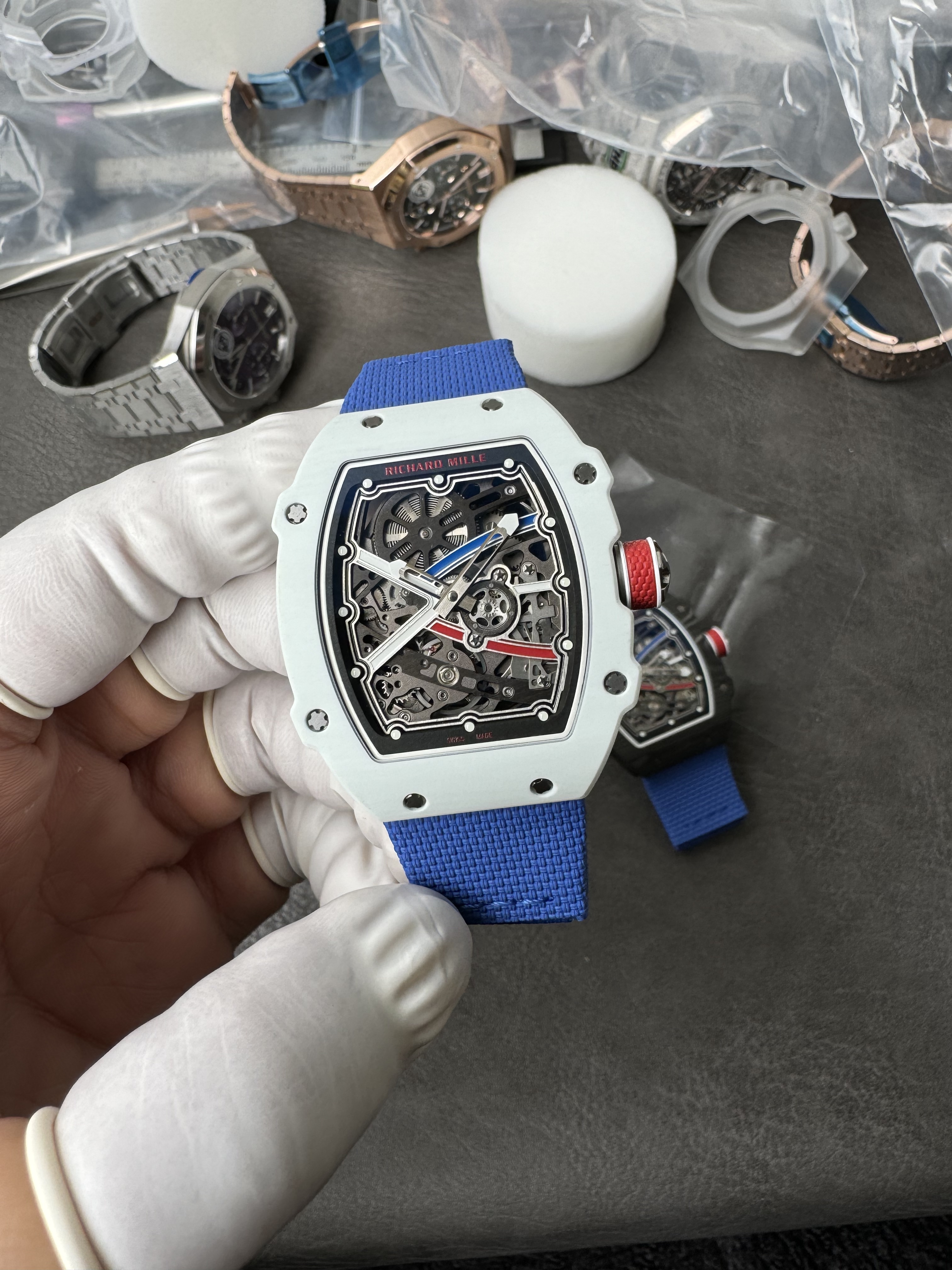 Super Clone Richard Mille 1:1 RM67-02 White Ceramic Racing Driver's Limited Edition｜Alexis Pinturault Co-Branded Ultra-Thin Watch