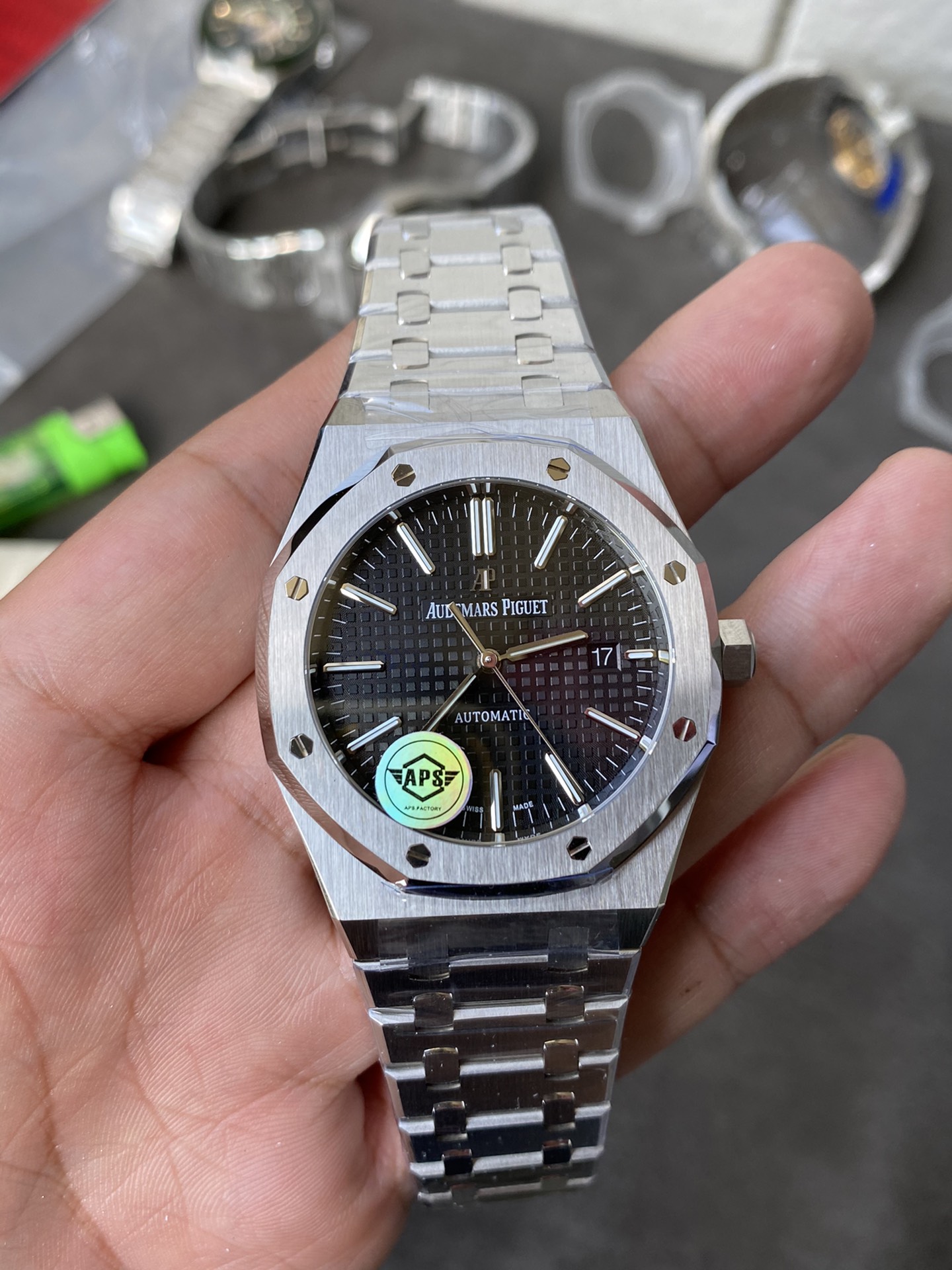 Super Clone Audemars Piguet 1:1 Royal Oak 15400 Watches - 41mm Stainless Steel, Black Dials