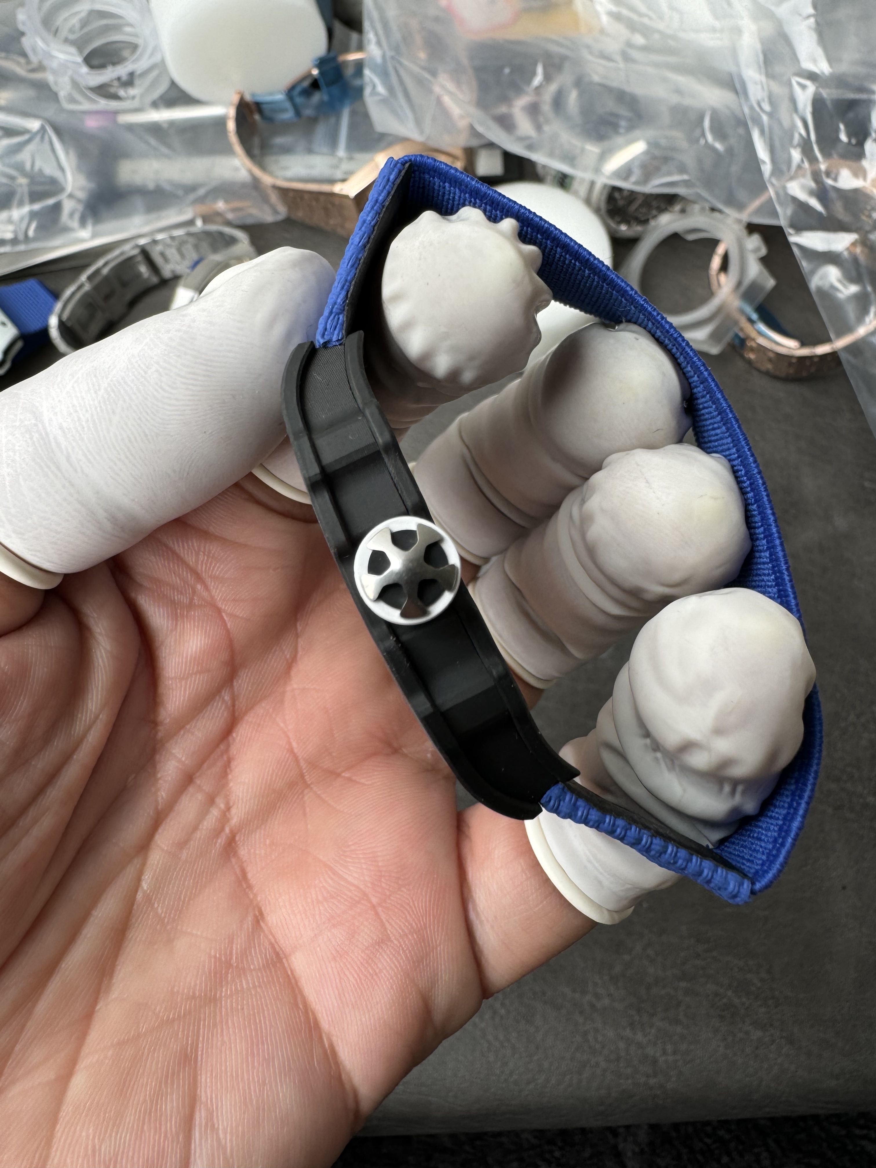 Super Clone Richard Mille RM67-02 Sébastien Ogier 1:1 Carbon Fiber Skeleton Watch – Blue Strap