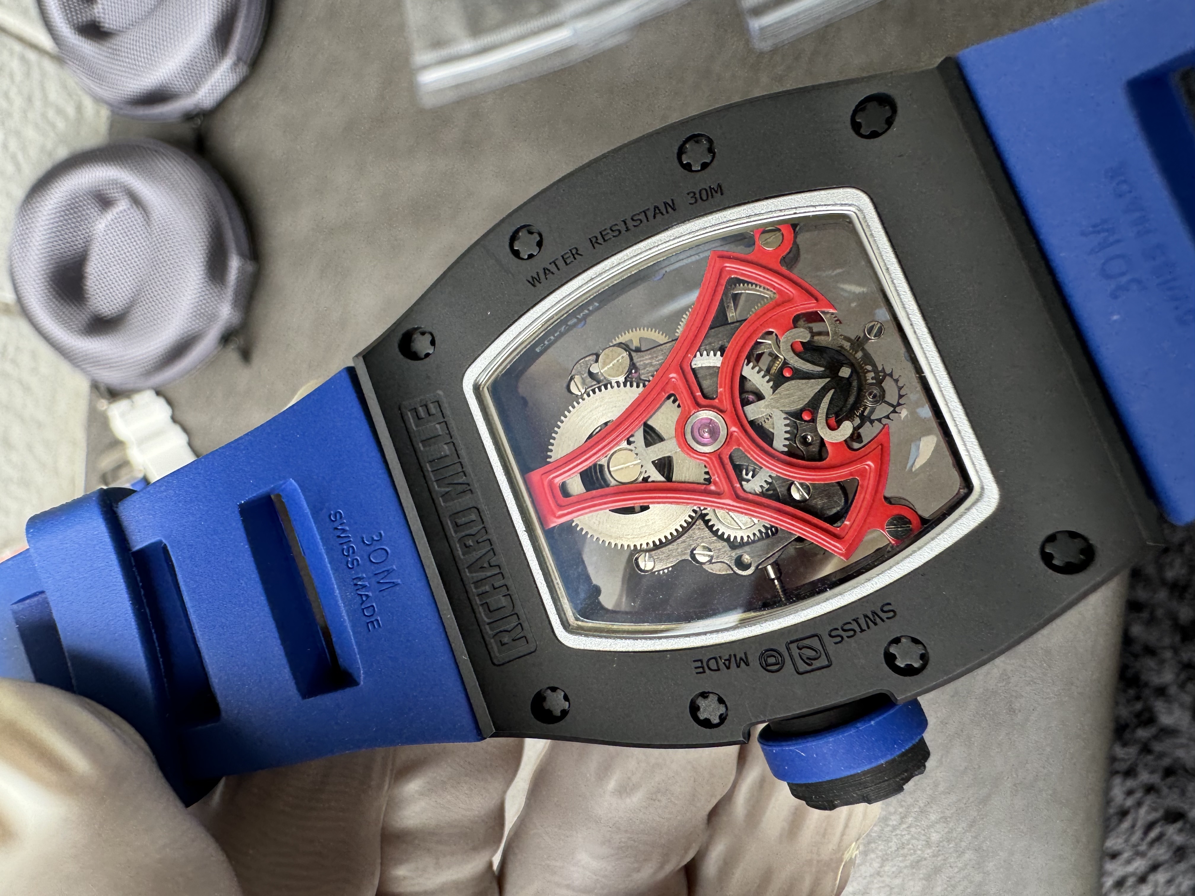 Super Clone 1:1 Richard Mille RM 52-03 Tourbillon “Paris Eiffel Tower” Limited Edition black