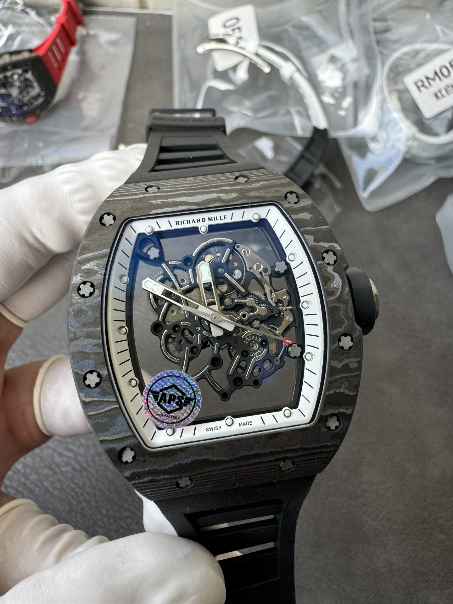 Super Clone Richard Mille 1:1 RM055 Carbon Fibre Custom Integral Movement RMUL2 Ultra Lightweight Highest Edition