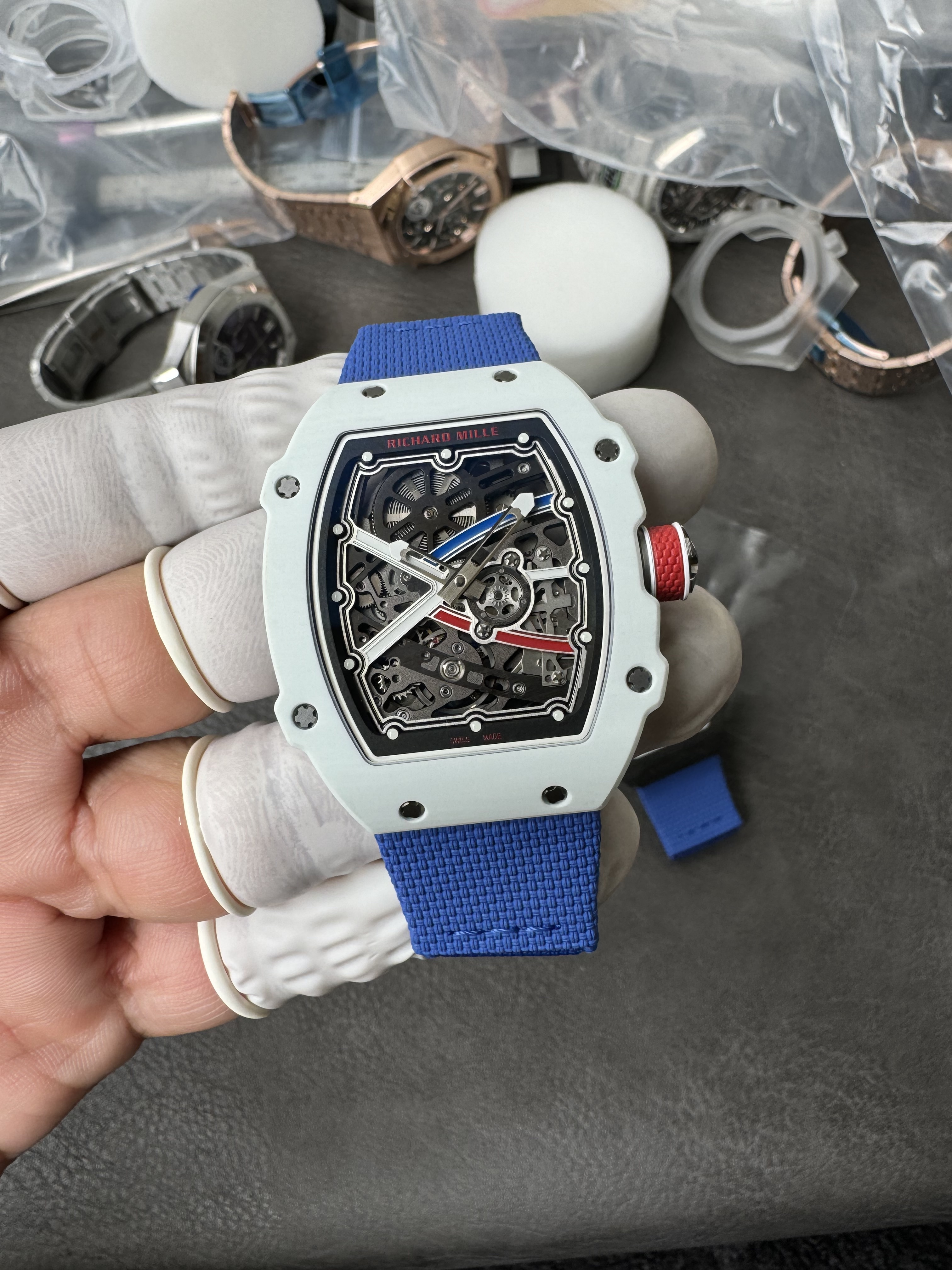 Super Clone Richard Mille 1:1 RM67-02 White Ceramic Racing Driver's Limited Edition｜Alexis Pinturault Co-Branded Ultra-Thin Watch