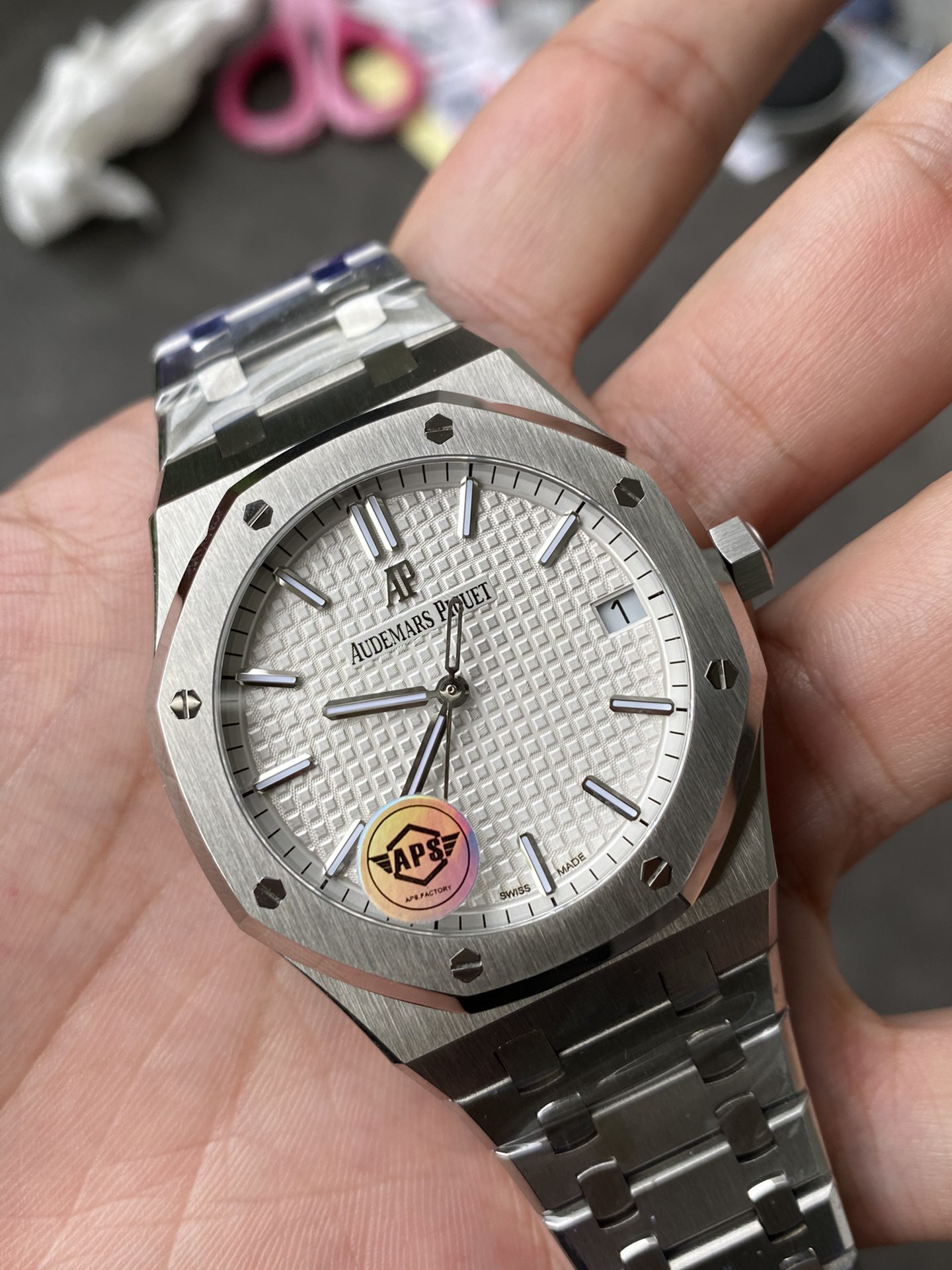 Super Clone Audemars Piguet 1:1 Royal Oak 15500 Watches – 41mm Stainless Steel with White  Dial
