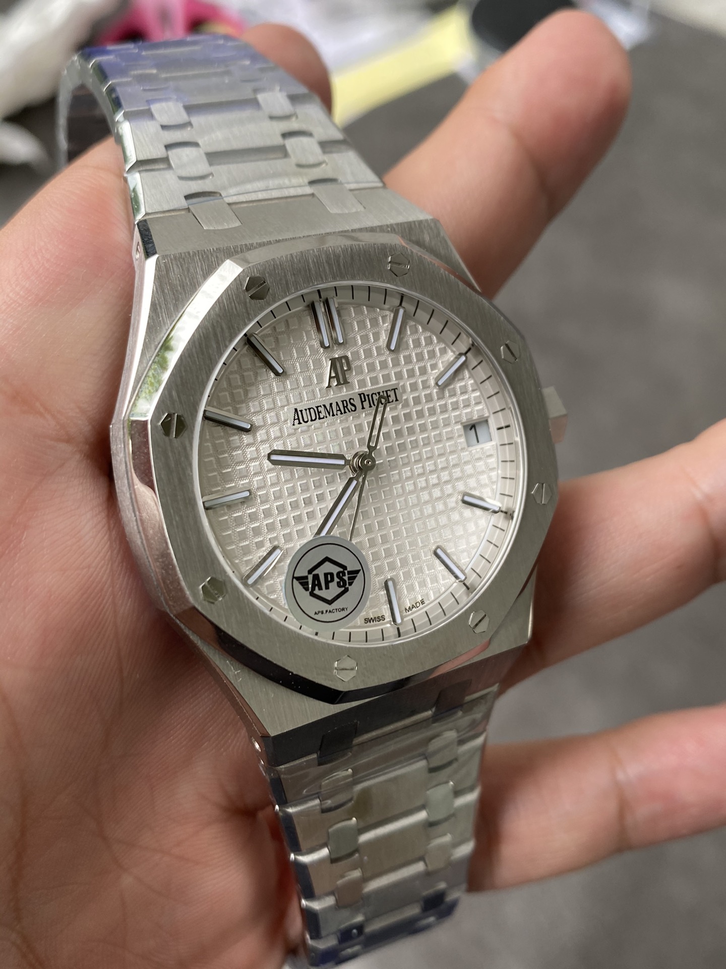 Super Clone Audemars Piguet 1:1 Royal Oak 15500 Watches – 41mm Stainless Steel with White  Dial