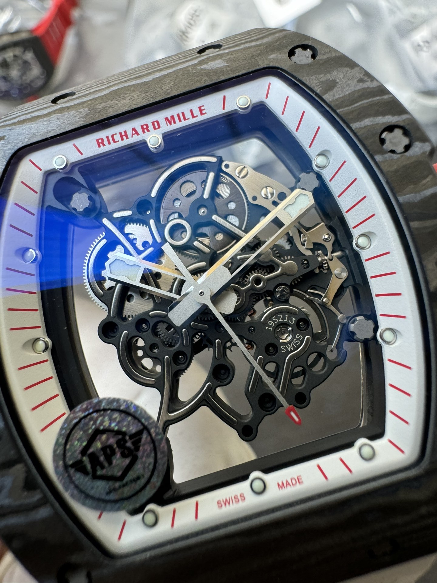 Super Clone Richard Mille 1:1 RM055 Carbon Fibre Custom Integral Movement RMUL2 Ultra Lightweight Highest Edition