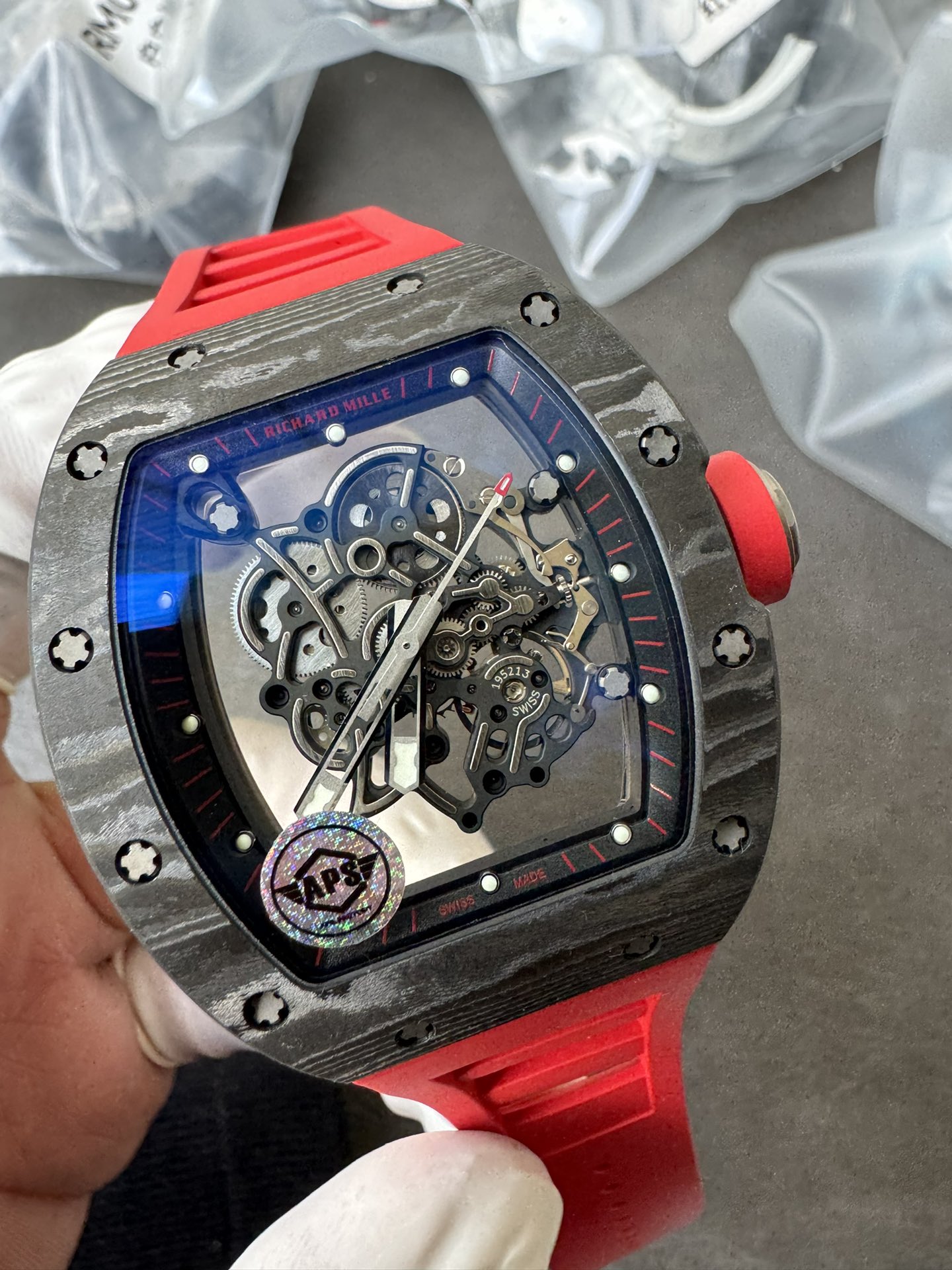 Super Clone Richard Mille 1:1 RM055 Carbon Fibre Custom Integral Movement RMUL2 Ultra Lightweight Highest Edition