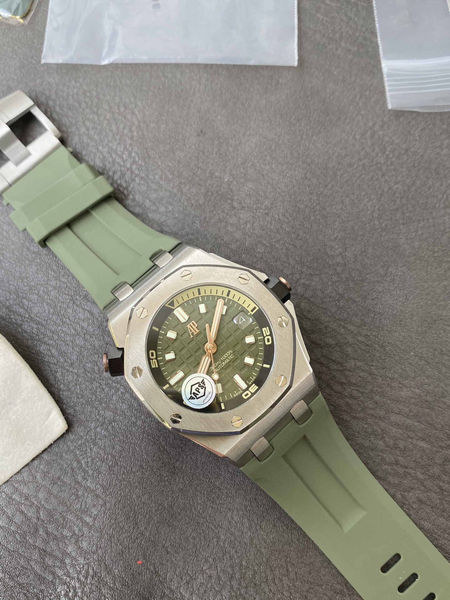 Super Clone Audemars Piguet 1:1 Royal Oak Offshore Diver 15720 Watches – 42mm  Green Dial
