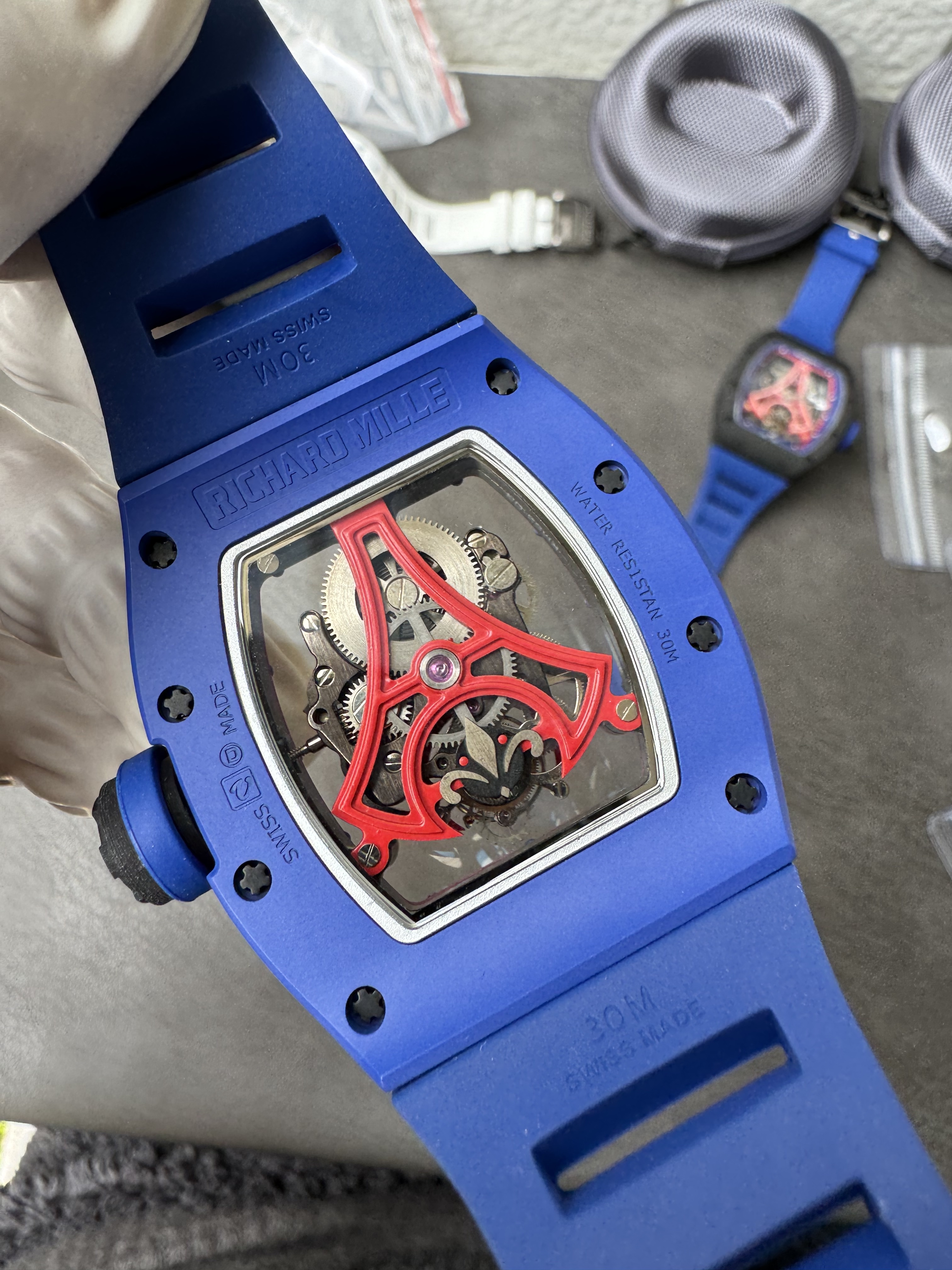 Super Clone 1:1 Richard Mille RM 52-03 Tourbillon “Paris Eiffel Tower” Limited Edition Blue