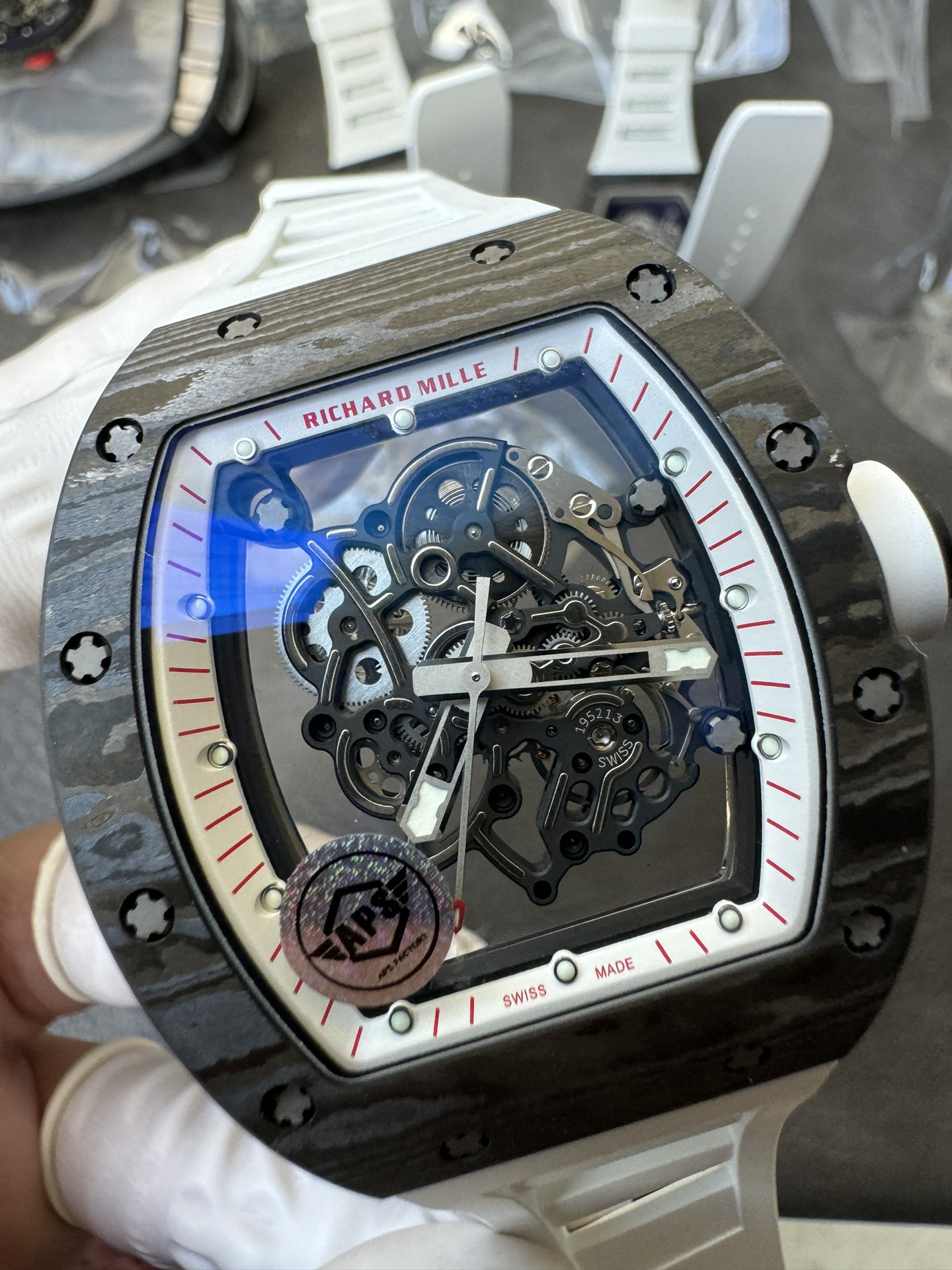 Super Clone Richard Mille 1:1 RM055 Carbon Fibre Custom Integral Movement RMUL2 Ultra Lightweight Highest Edition