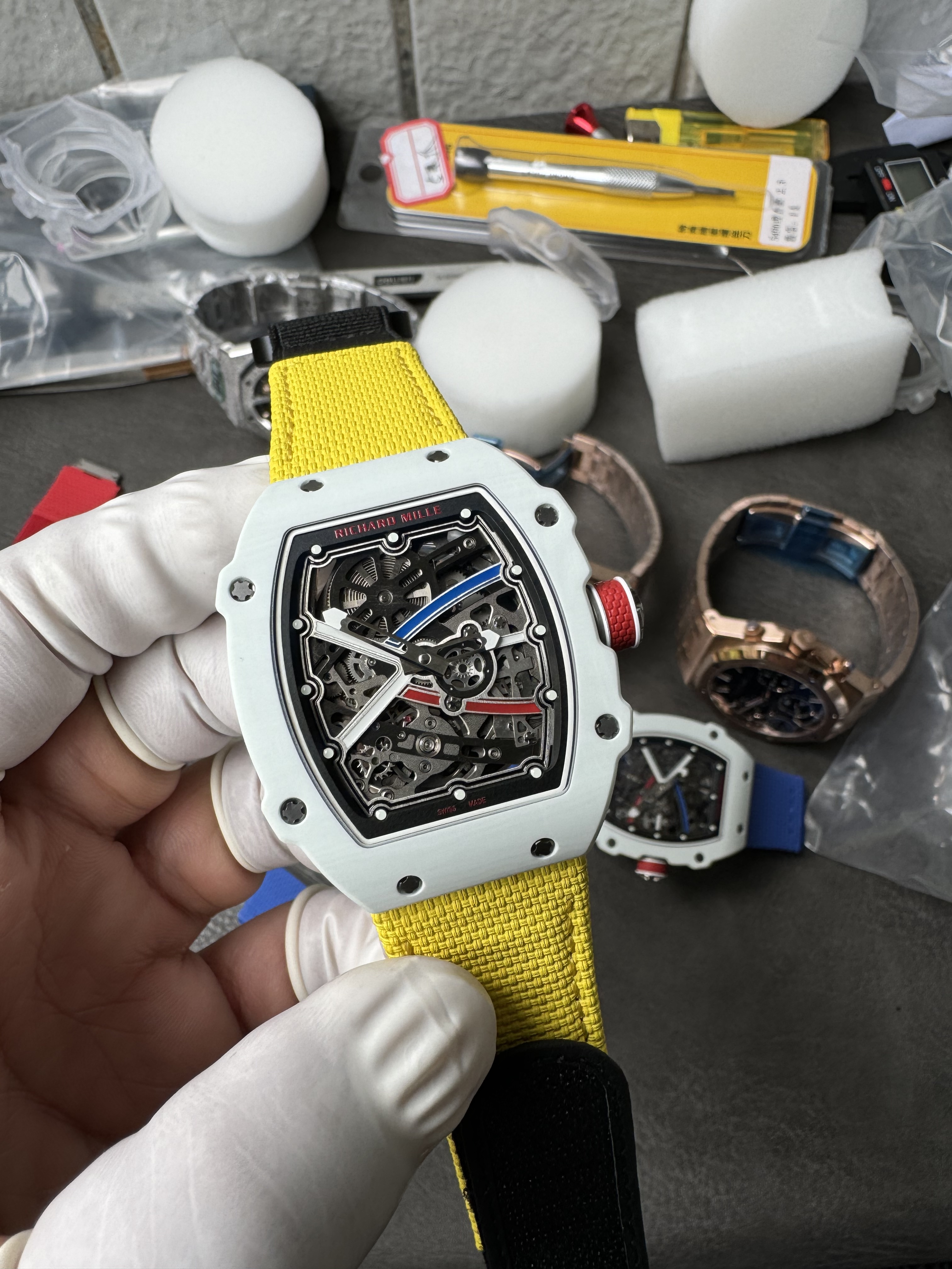 Super Clone Richard Mille 1:1 RM67-02 White Ceramic Racing Driver's Limited Edition｜Alexis Pinturault Co-Branded Ultra-Thin Watch