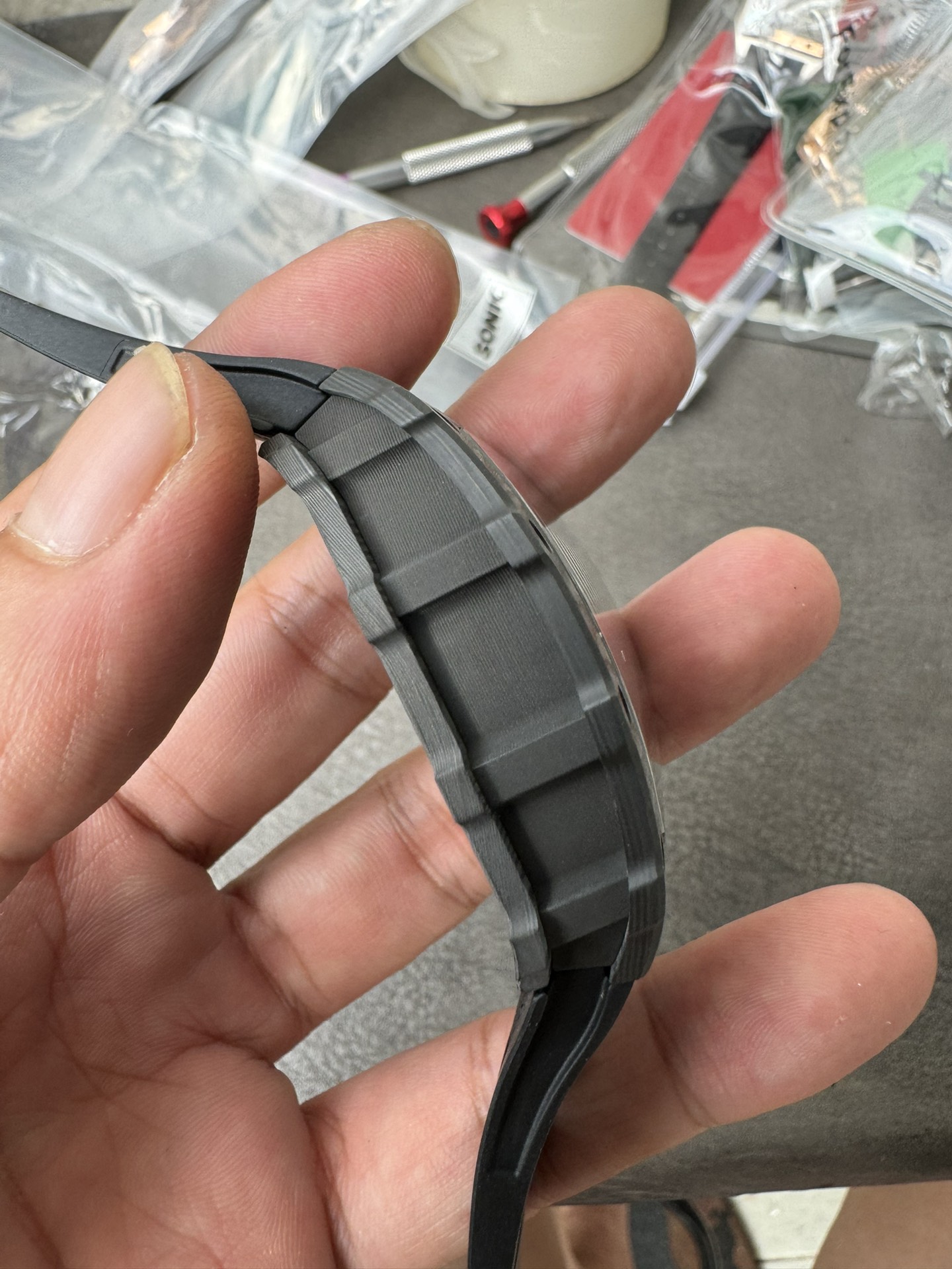 Super Clone 1:1 Richard Mille RM35-02 Rafa Carbon Skeleton Watch – Red Crown Edition