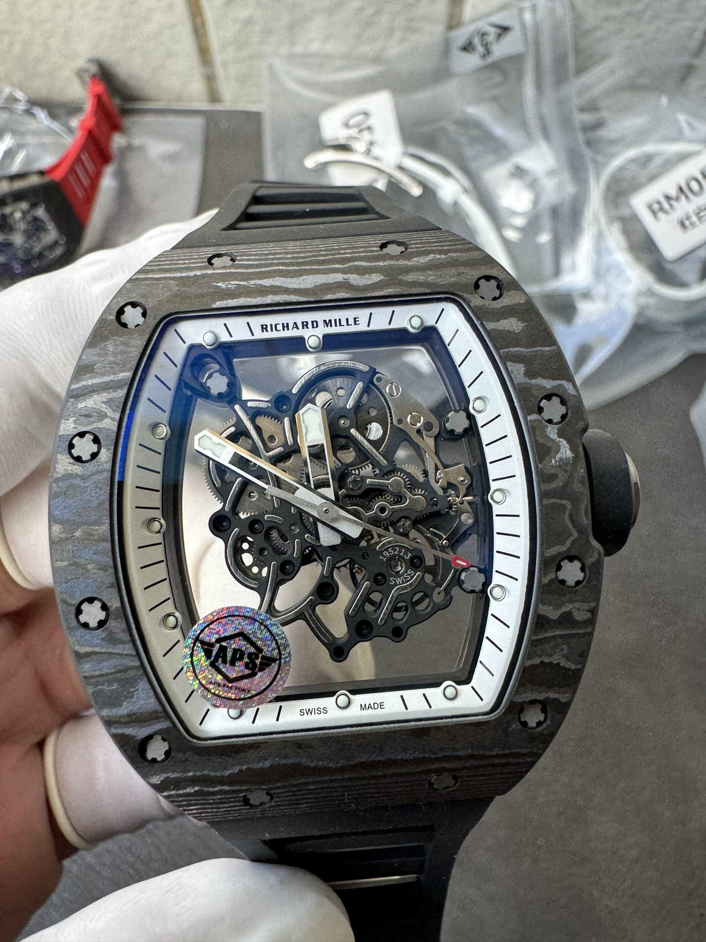 Super Clone Richard Mille 1:1 RM055 Carbon Fibre Custom Integral Movement RMUL2 Ultra Lightweight Highest Edition