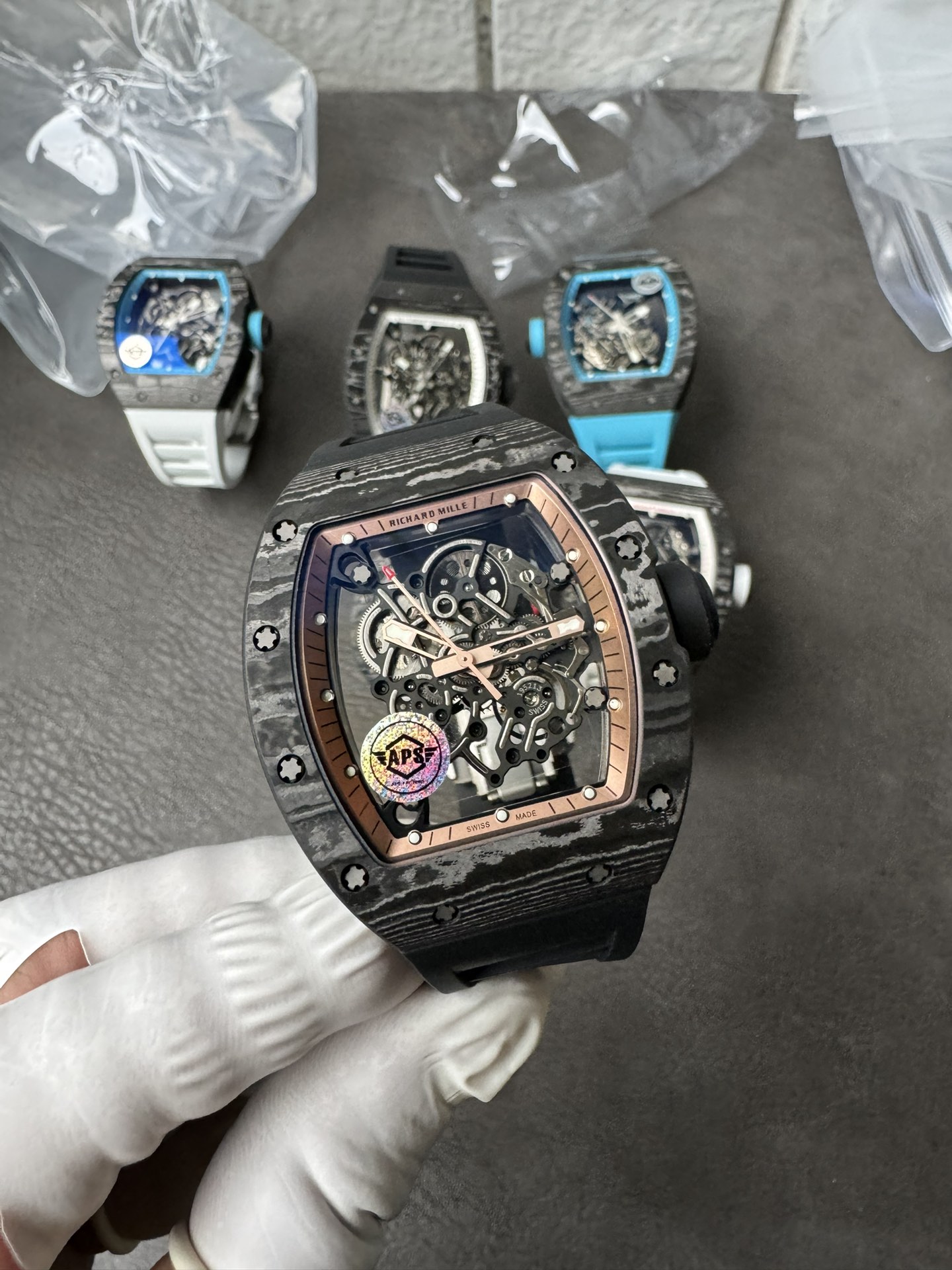 Super Clone Richard Mille 1:1 RM055 Carbon Fibre Custom Integral Movement RMUL2 Ultra Lightweight Highest Edition