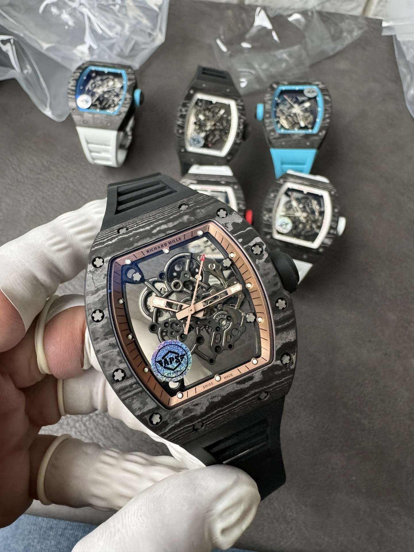 Super Clone Richard Mille 1:1 RM055 Carbon Fibre Custom Integral Movement RMUL2 Ultra Lightweight Highest Edition