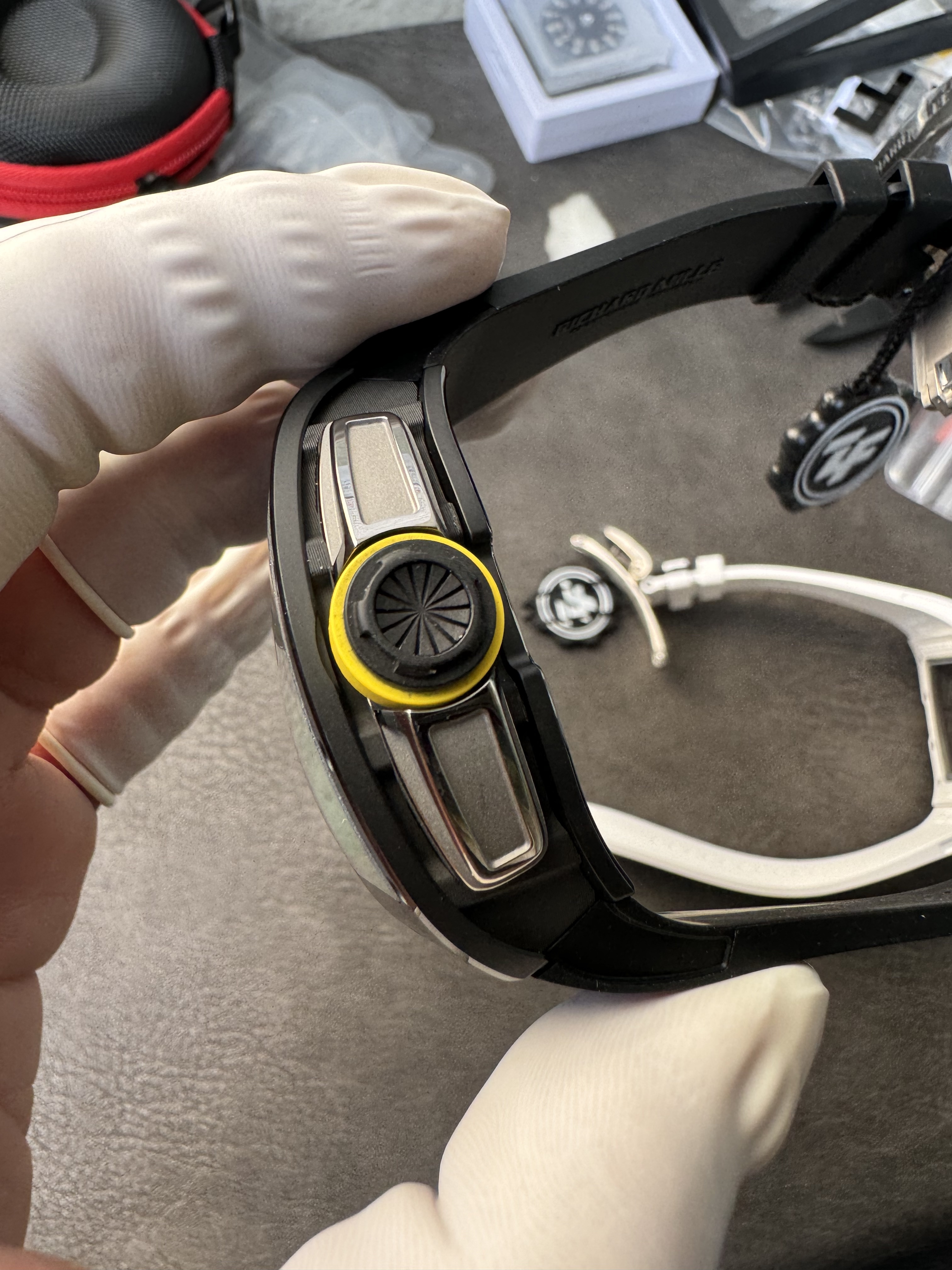 Super Clone Richard Mille 1:1 RM59-01 Tourbillon Yohan Blake Limited Edition – Black Case with Skeleton Dial