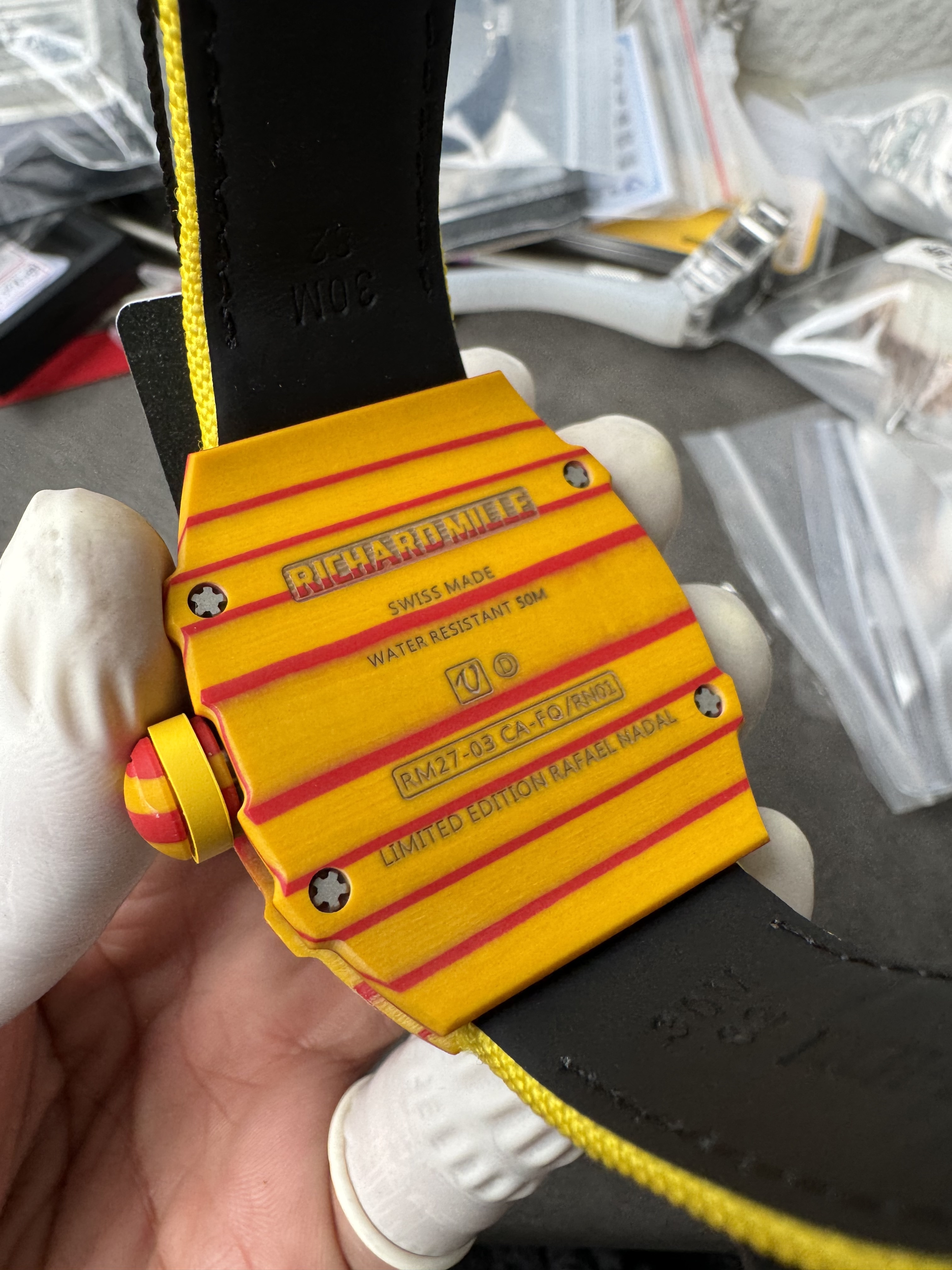 Super Clone Richard Mille 1:1 RM27-03 Tourbillon Watch – Rafael Nadal Yellow & Red Limited Edition