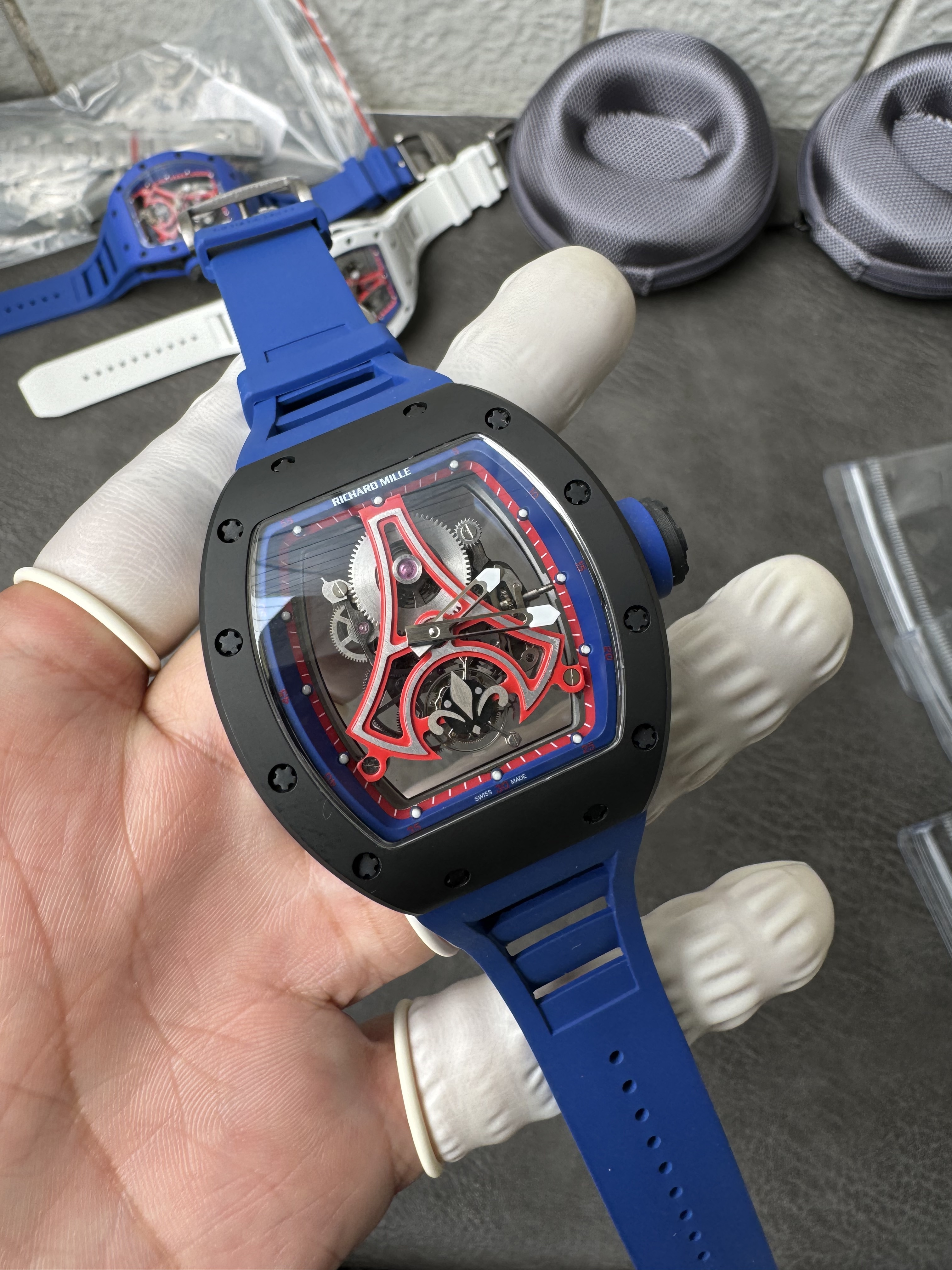 Super Clone 1:1 Richard Mille RM 52-03 Tourbillon “Paris Eiffel Tower” Limited Edition black