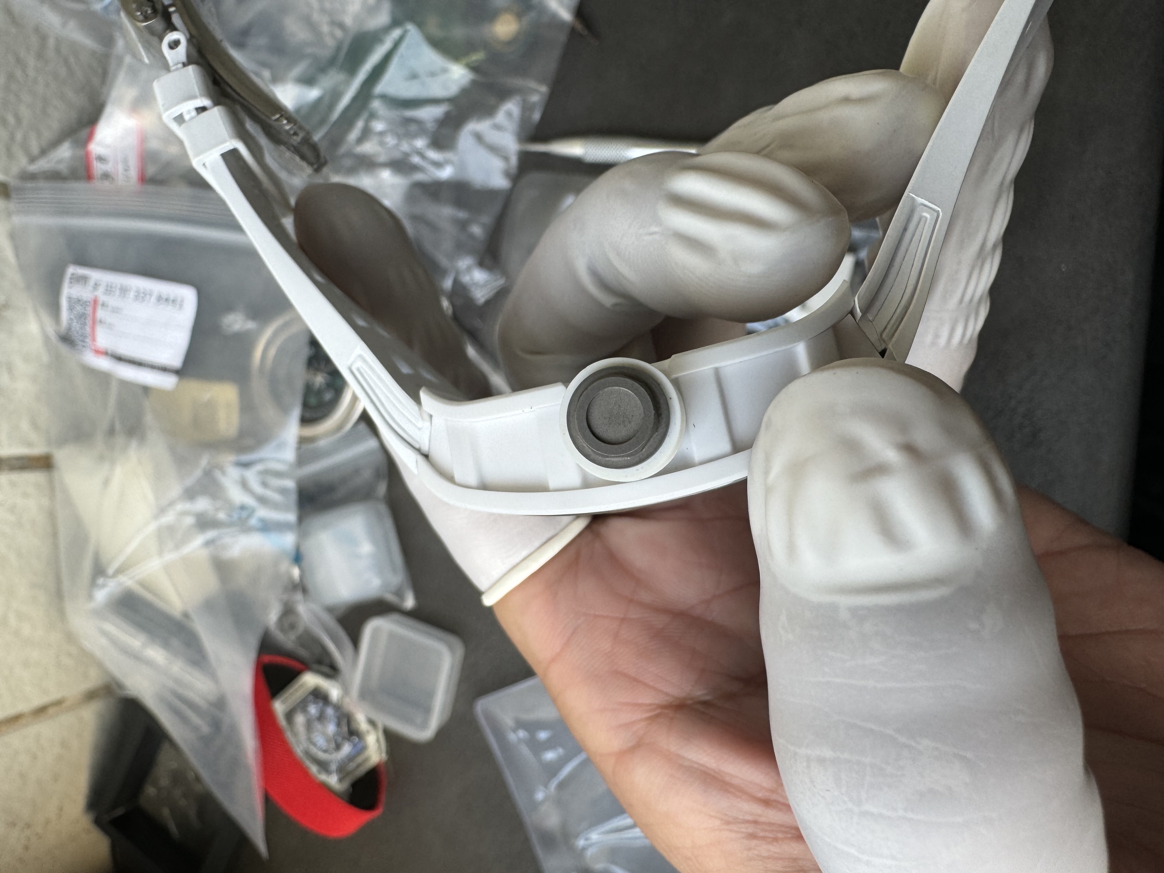 Super Clone Richard Mille 1:1 RM055 White Ceramic Shark Fin Strap