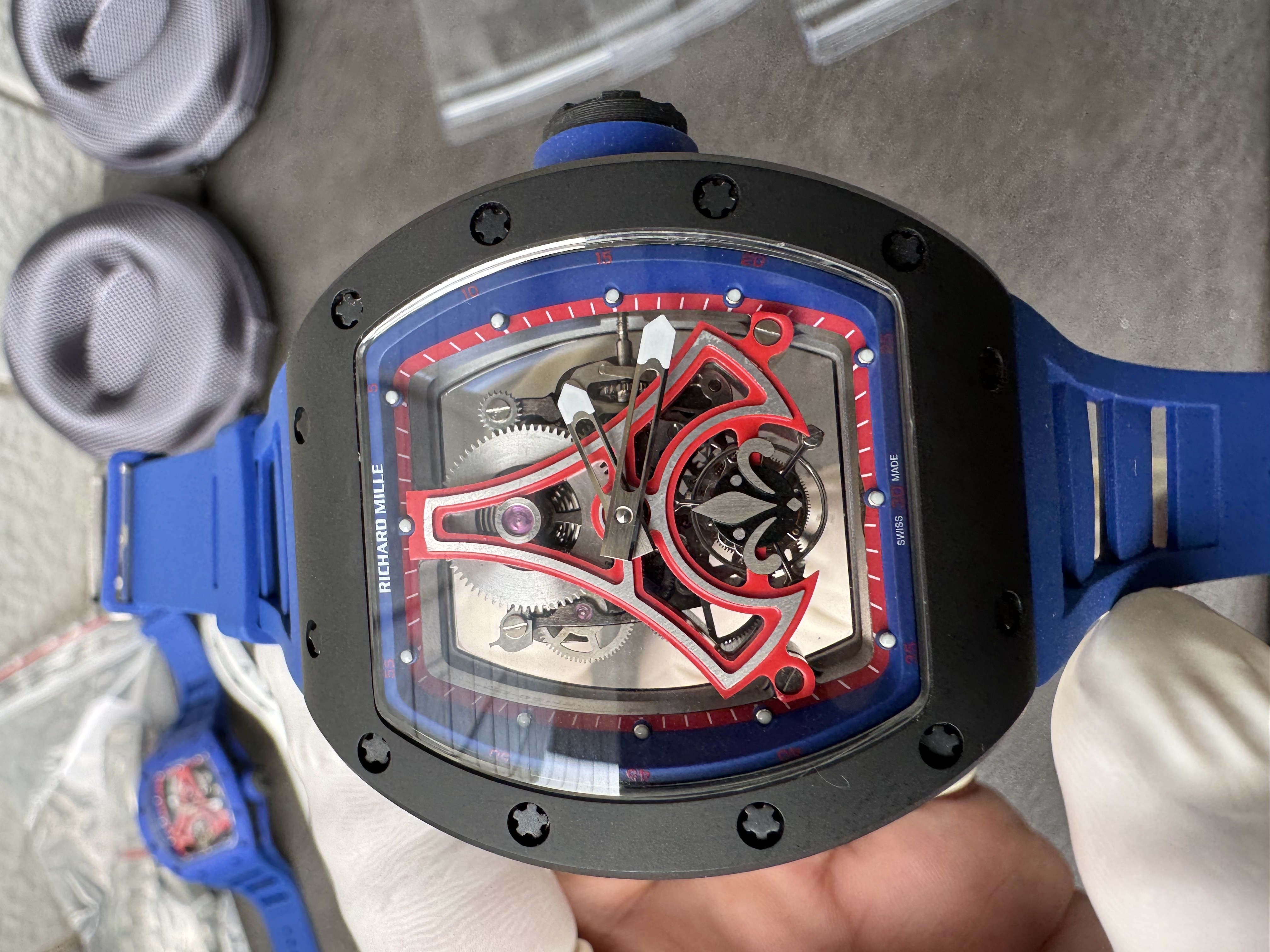 Super Clone 1:1 Richard Mille RM 52-03 Tourbillon “Paris Eiffel Tower” Limited Edition black