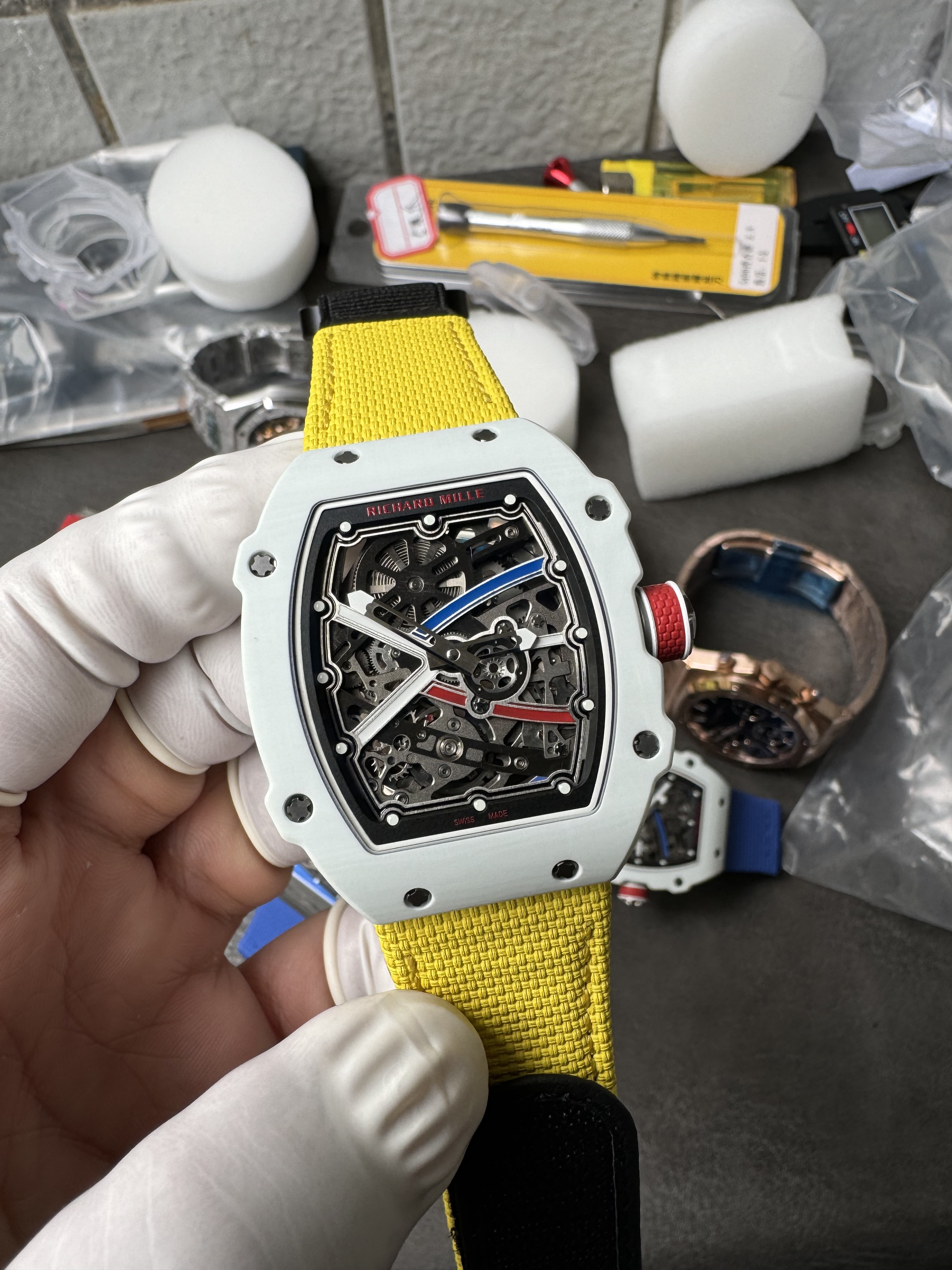 Super Clone Richard Mille 1:1 RM67-02 White Ceramic Racing Driver's Limited Edition｜Alexis Pinturault Co-Branded Ultra-Thin Watch